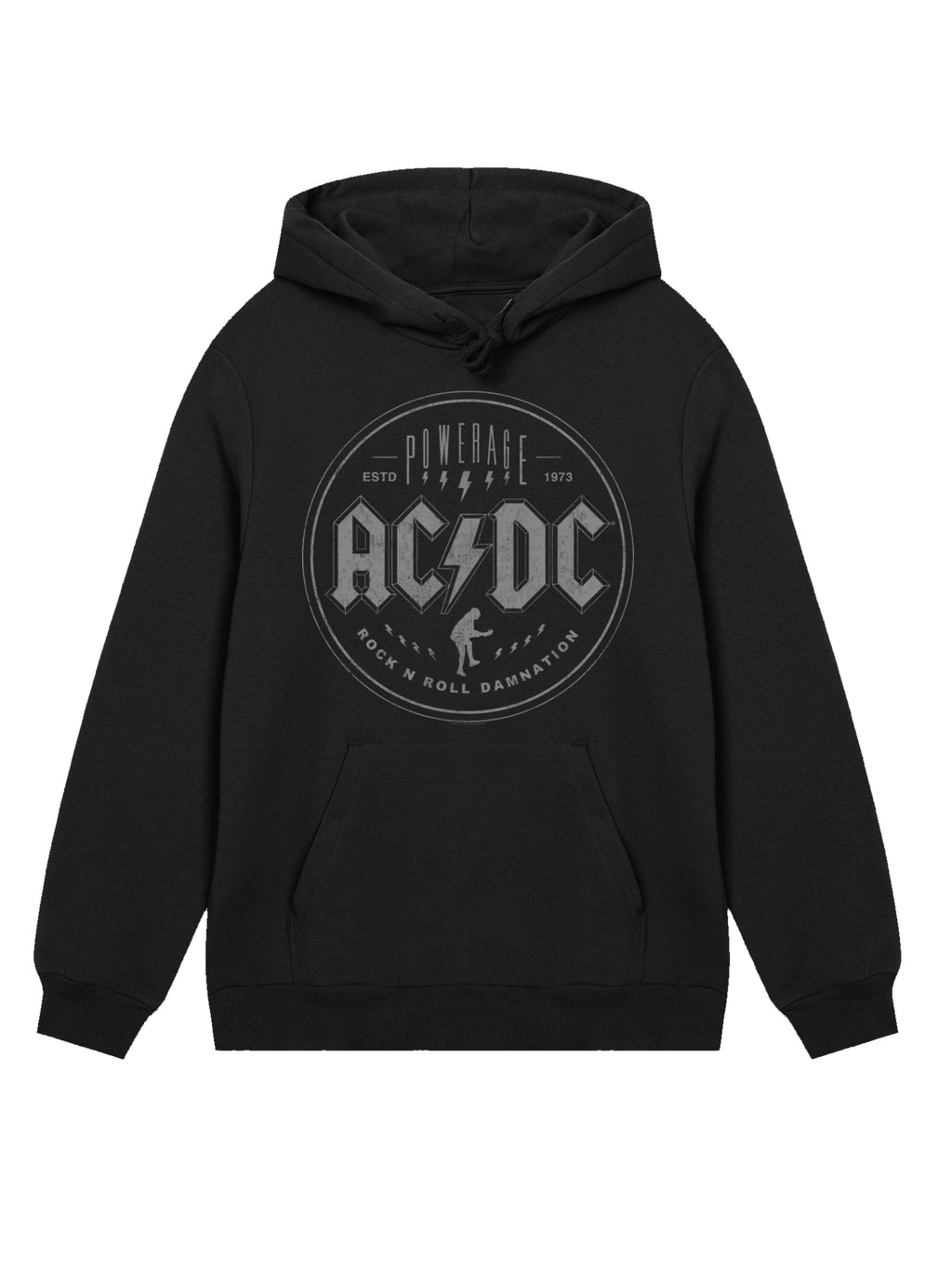 ACDC Rock N Roll Damnation with True Blanks | Mens Regular Hoodie
