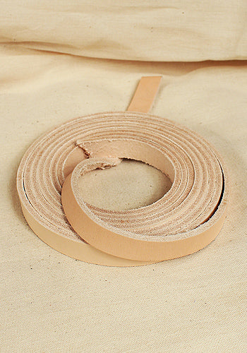 Belt Strap Full-Grain Leather 15 mm Natural