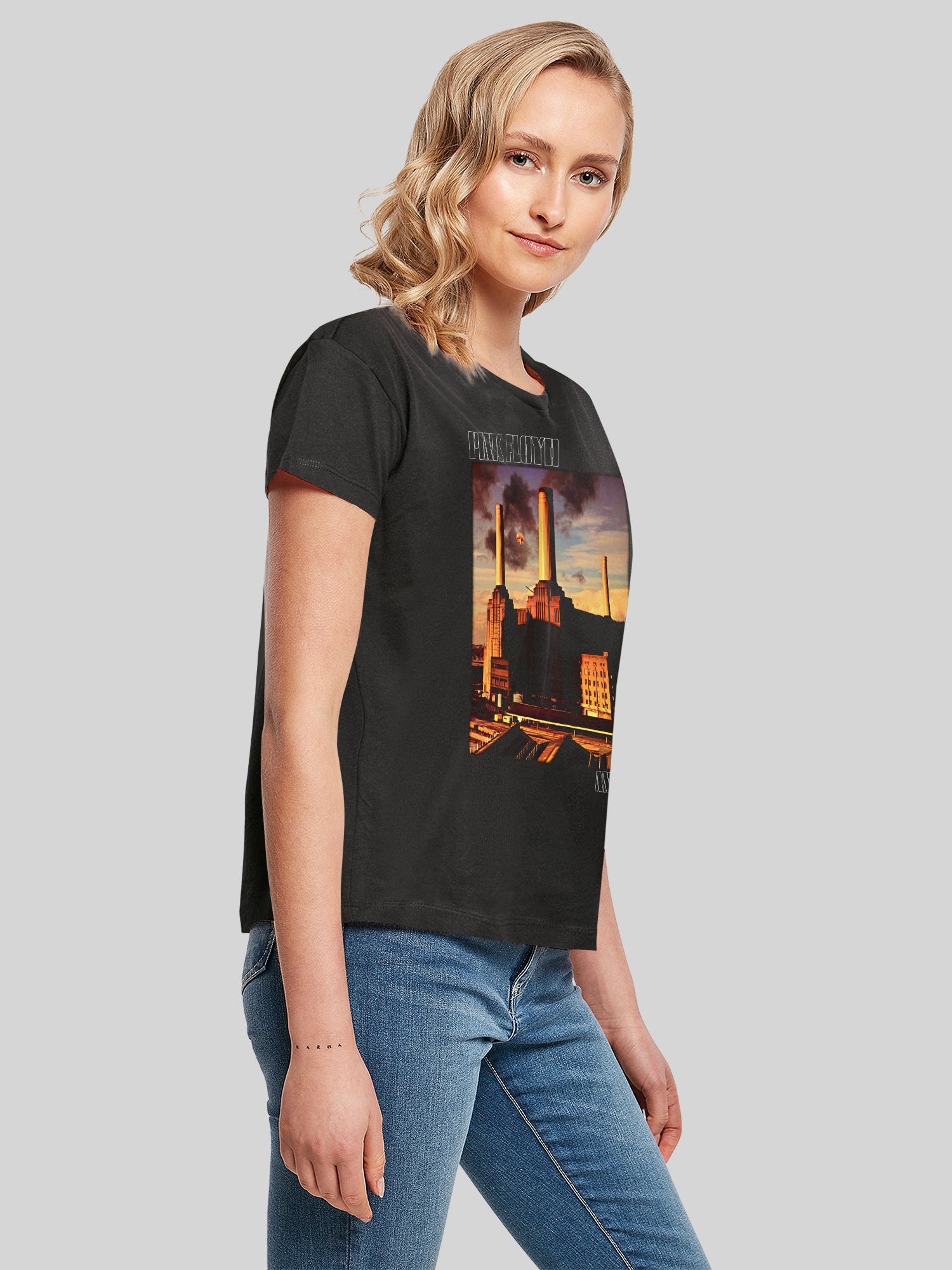 Pink Floyd Animal Cover Ladies Box T-Shirt