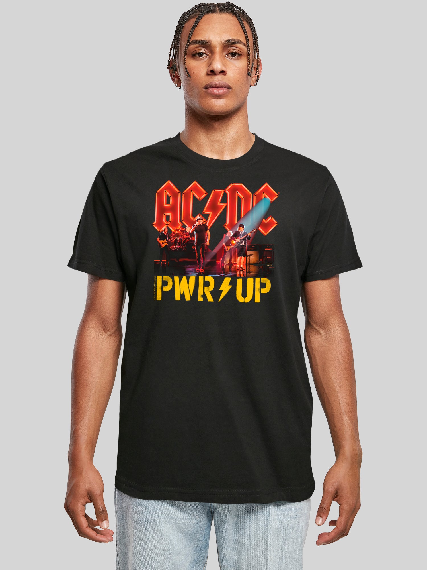 ACDC PWRUP Stage Lights Camiseta redonda