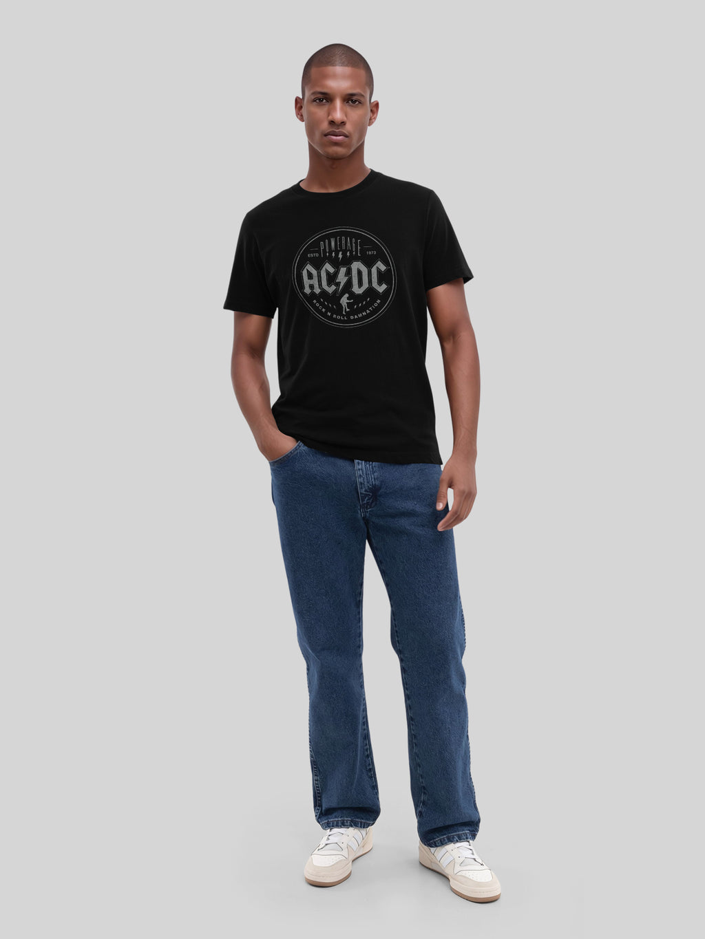 ACDC Rock N Roll Damnation with True Blanks | Mens Regular Tee