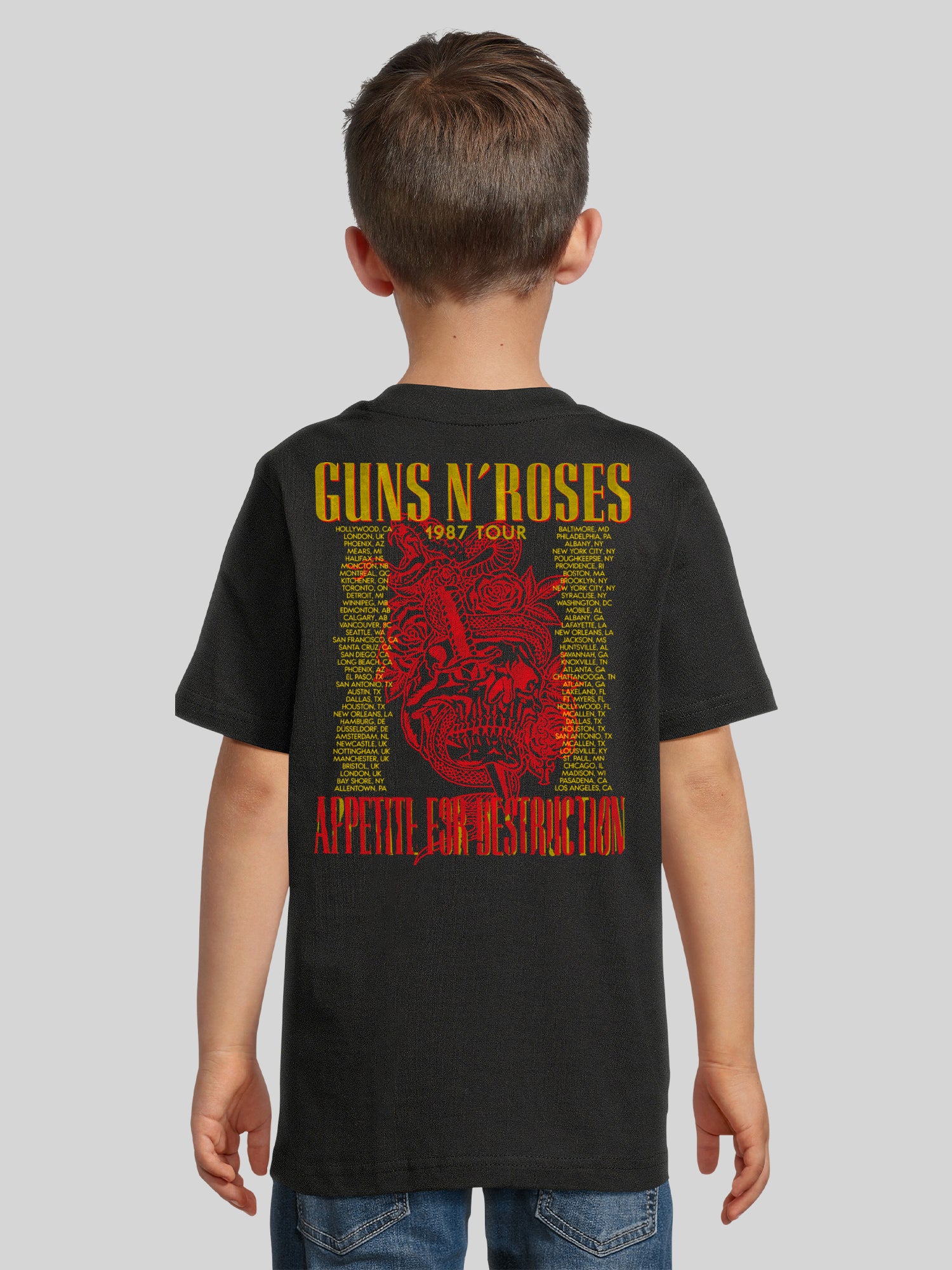 Affiche de concert vintage de Guns N 'Roses 1987 | T-shirt pour enfants
