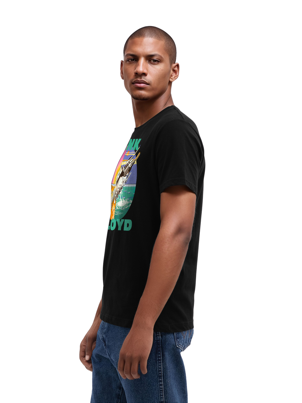 Pink Floyd souhaite que vous soyez ici T-shirt biologique pour hommes