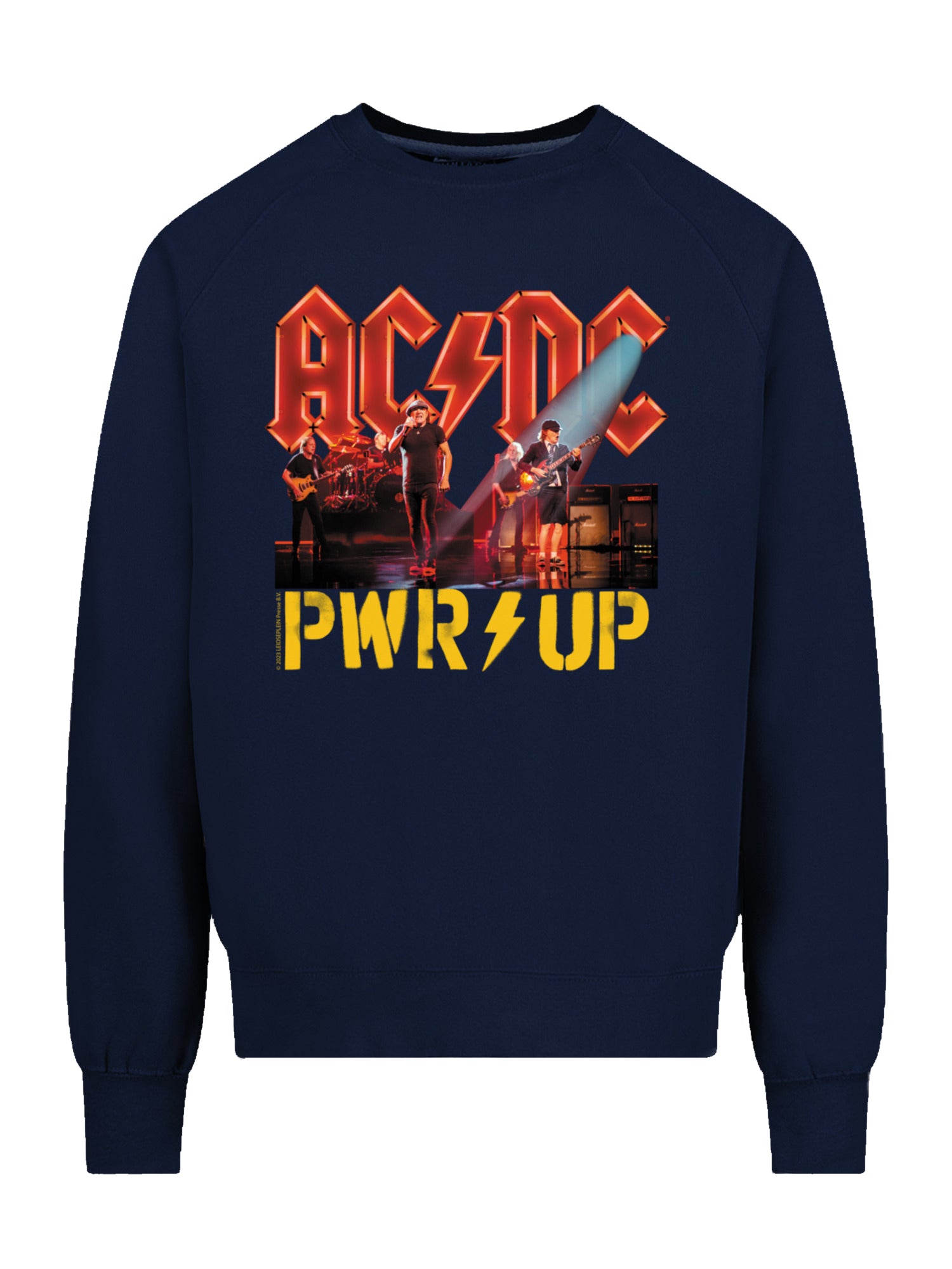 AC/DC PWRUP Stage Lights with Vintage Fleece Raglan Crew