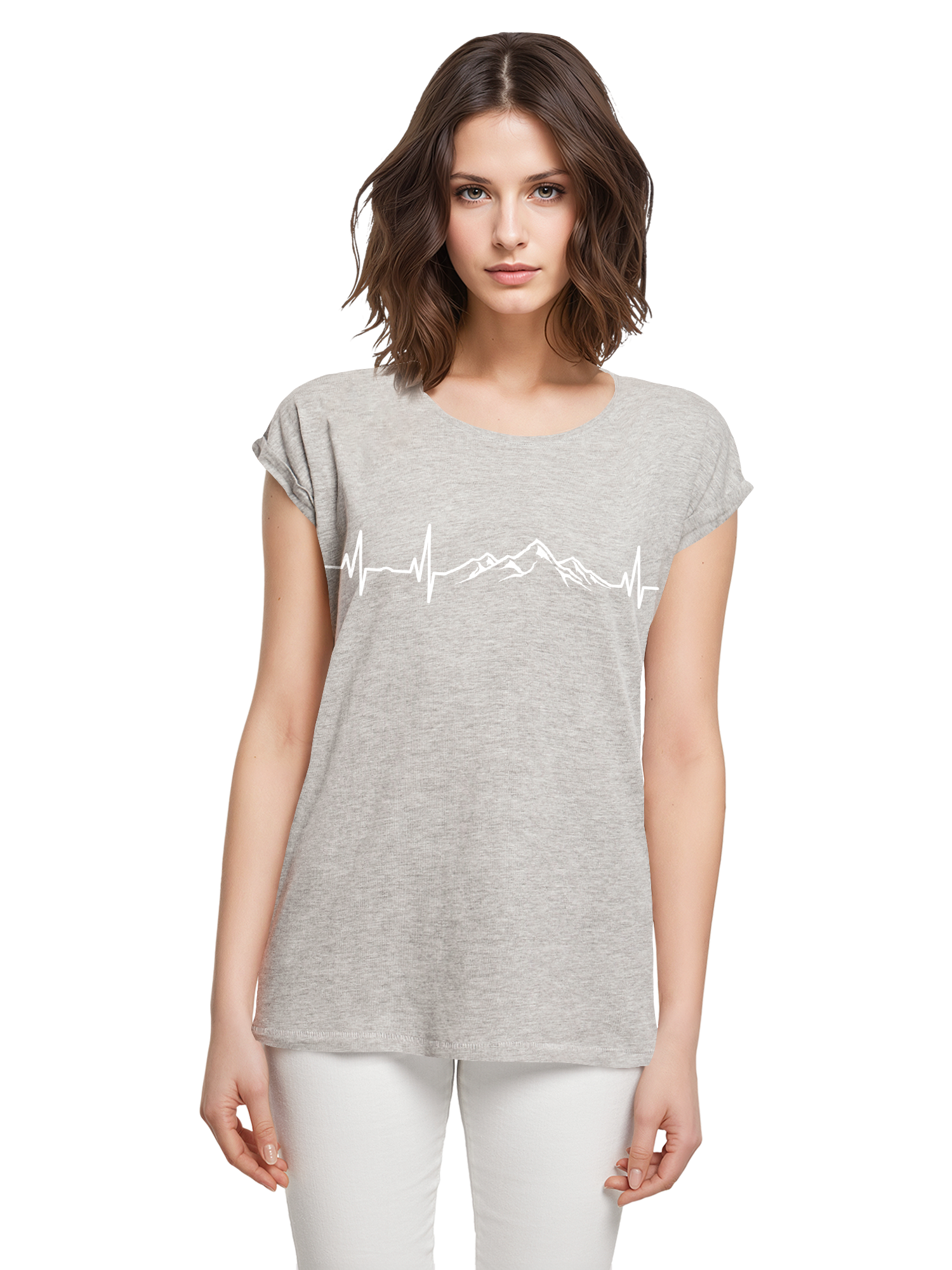 Berg Herzschlag Damen T-Shirt