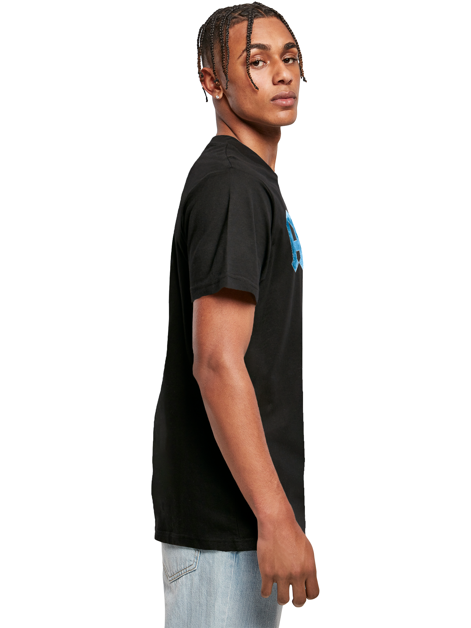 ACDC Blue Ice Logo T-shirt Round Cou