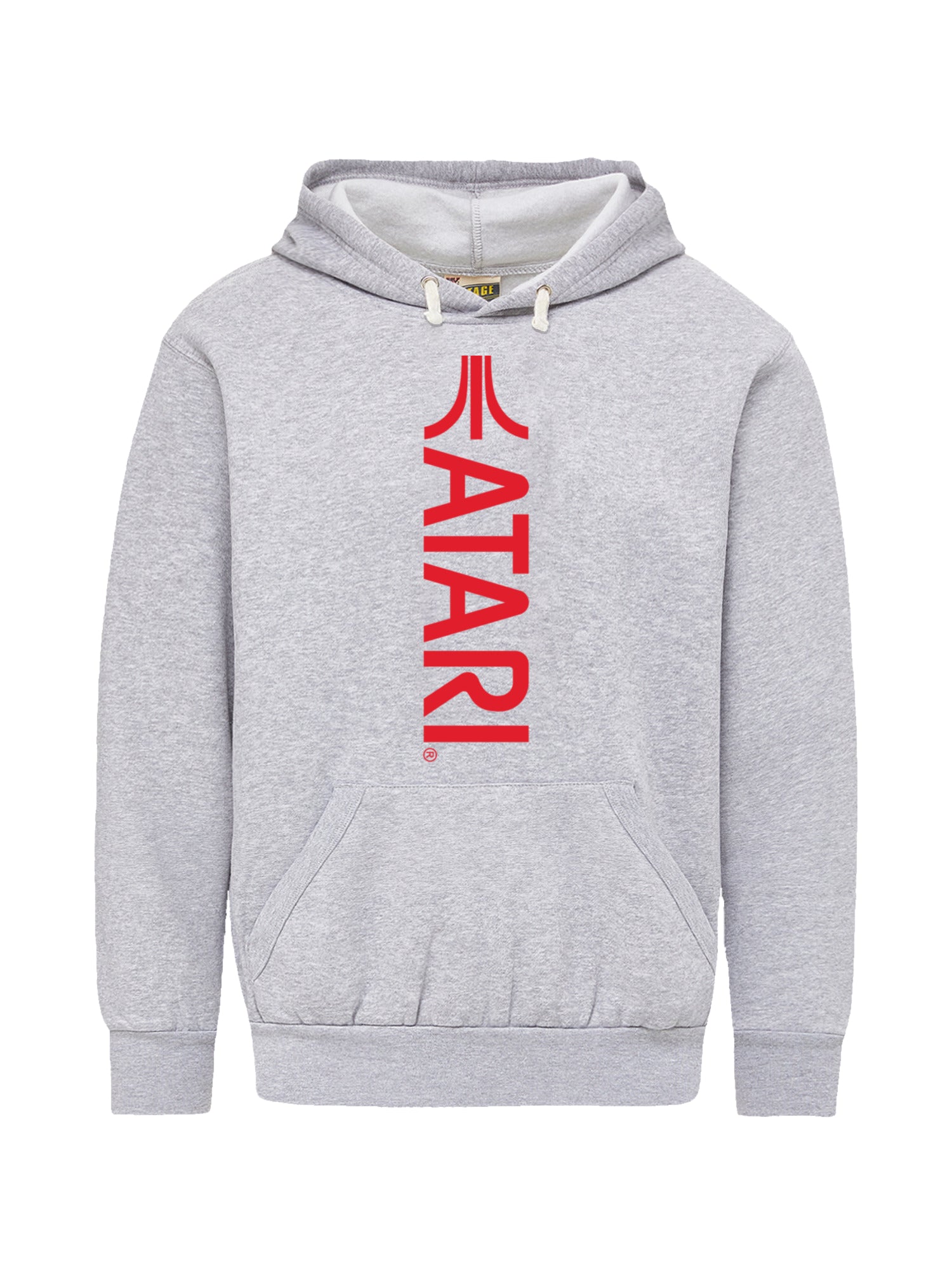 Atari Games Vertical Logo Red Retro Gaming mit Vintage Fleece Hood