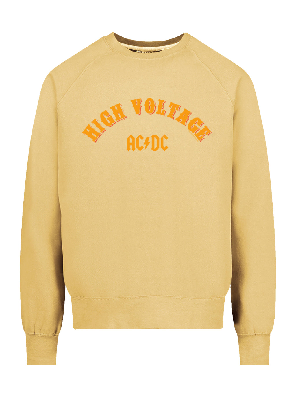 ACDC High Voltage Collegiate with Vintage Fleece Raglan Crew