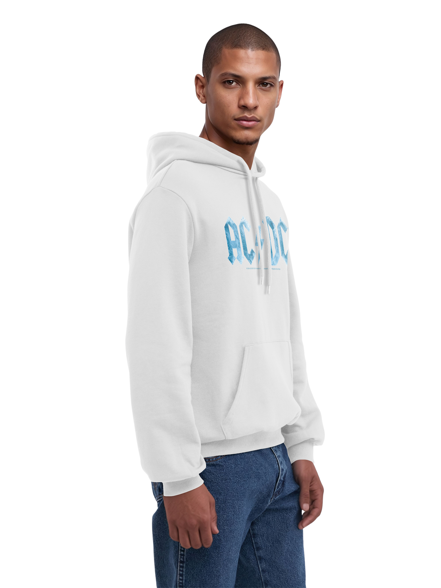 ACDC Blue Ice Logo Herren Hoodie