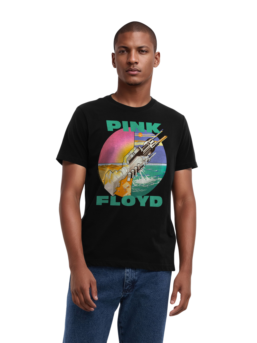 Pink Floyd souhaite que vous soyez ici T-shirt biologique pour hommes