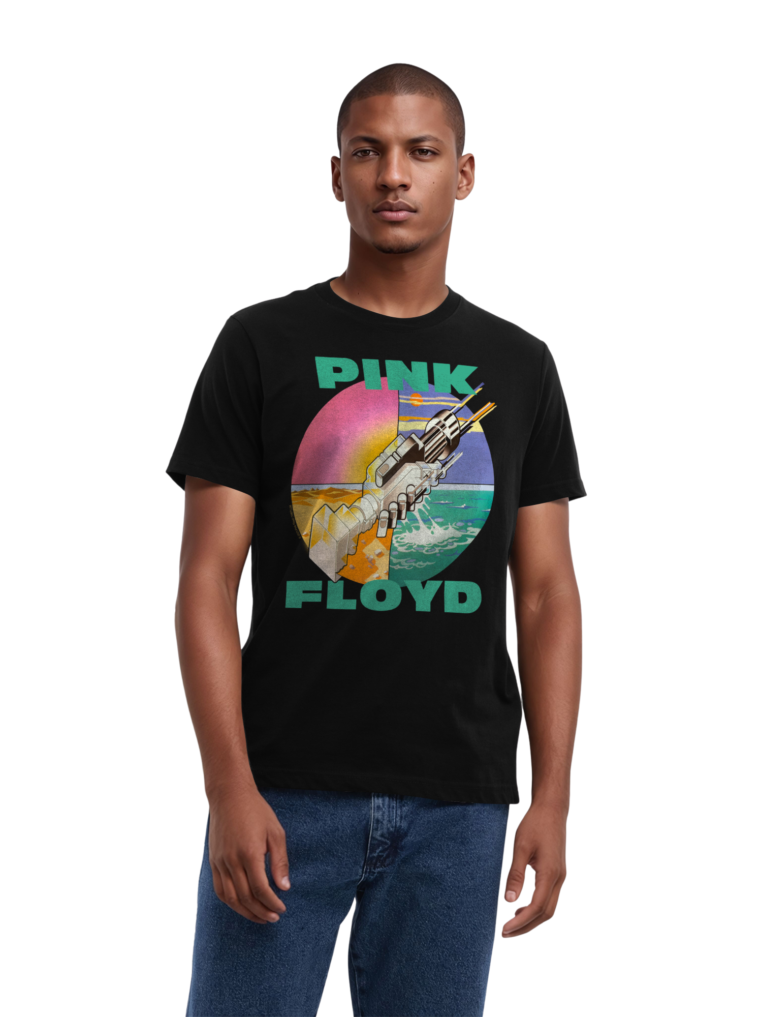 Pink Floyd souhaite que vous soyez ici T-shirt biologique pour hommes