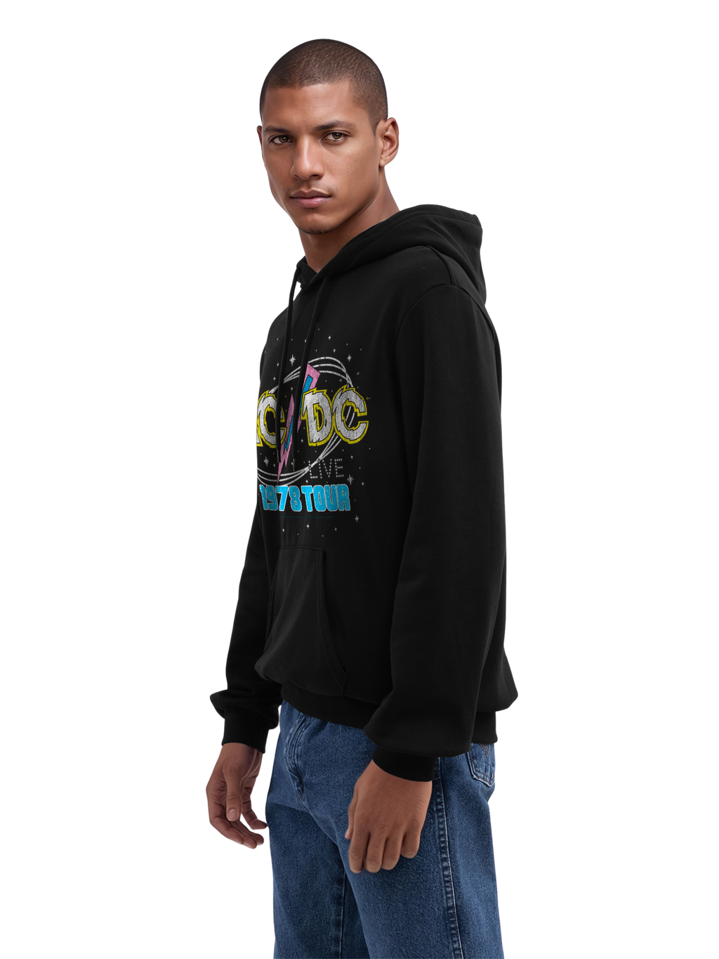 ACDC 1981 Visite en direct avec True Blanks | Hoodie régulier pour hommes