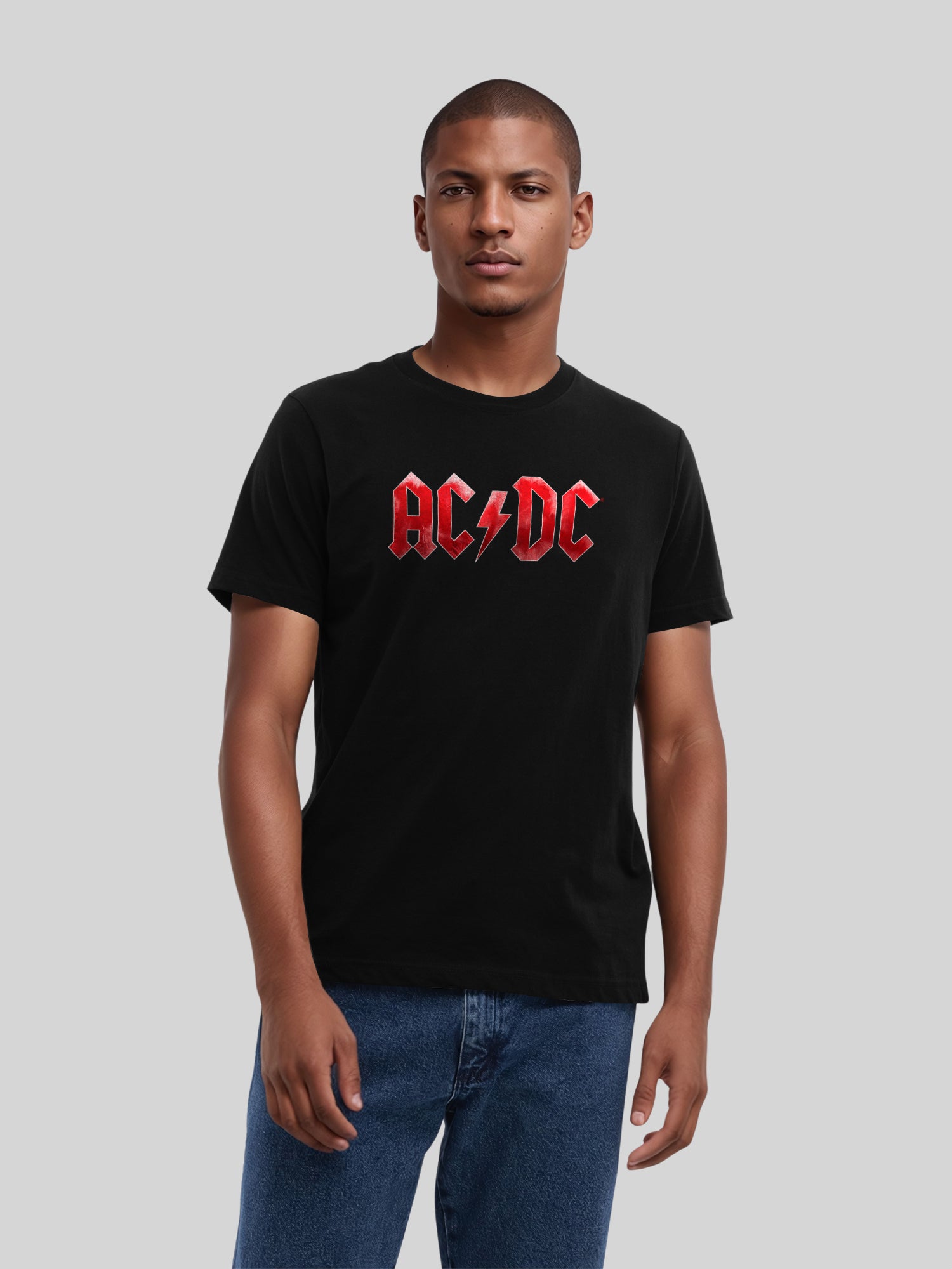 ACDC Red Ice Logotipo con Blanks True | Camiseta regular para hombres