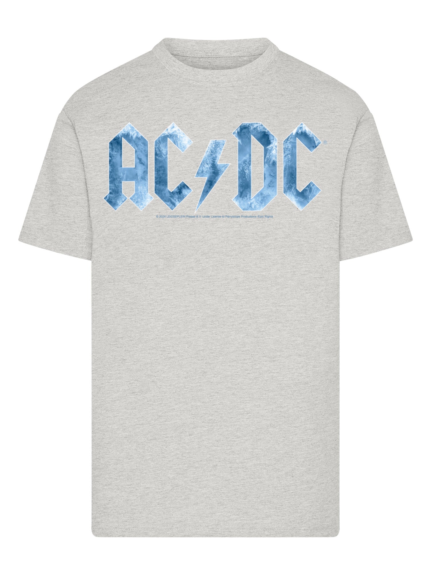 ACDC Blue Ice Logo T-shirt Round Cou