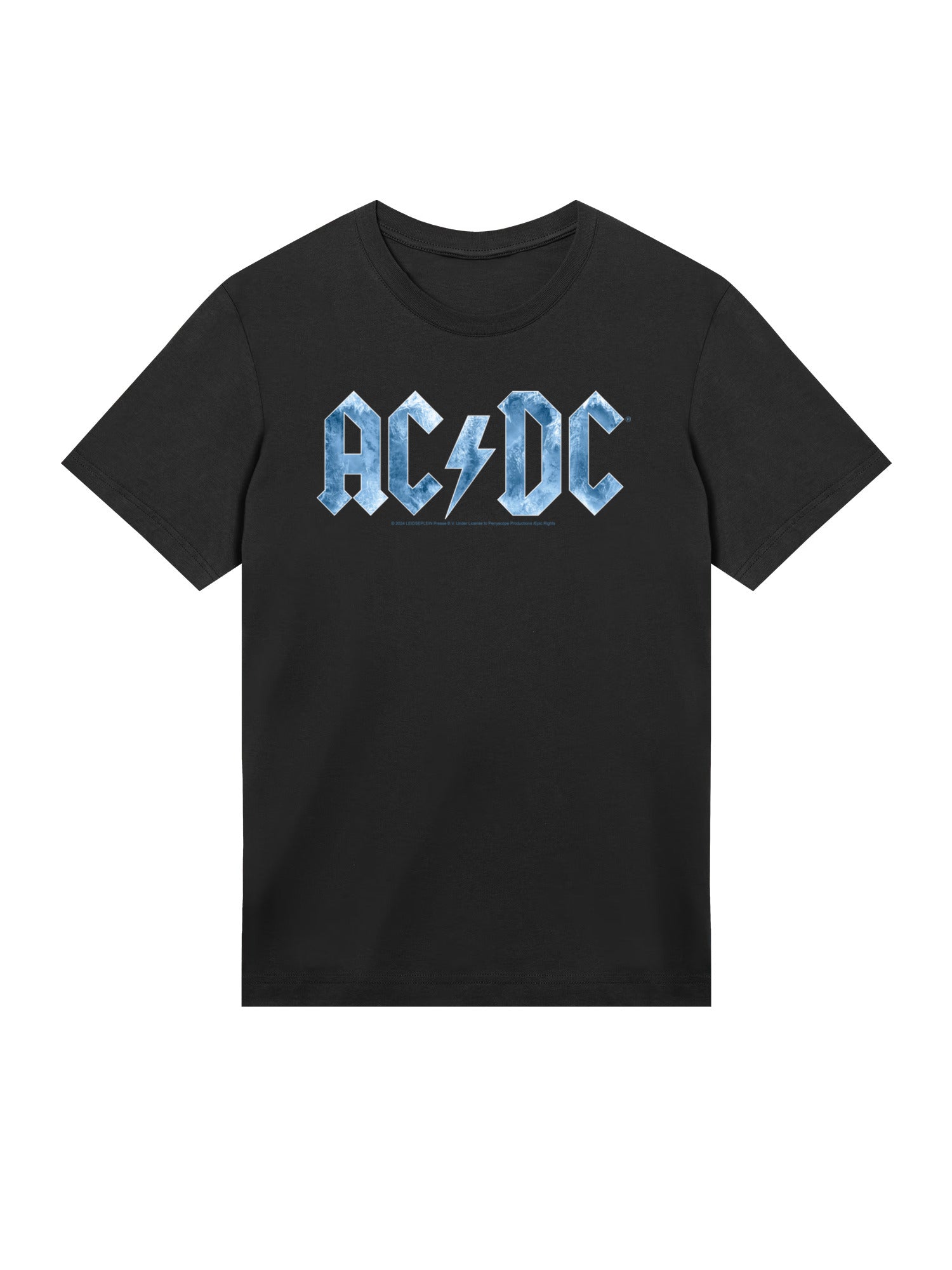 ACDC Herren T-Shirt mit blauem Eis-Logo