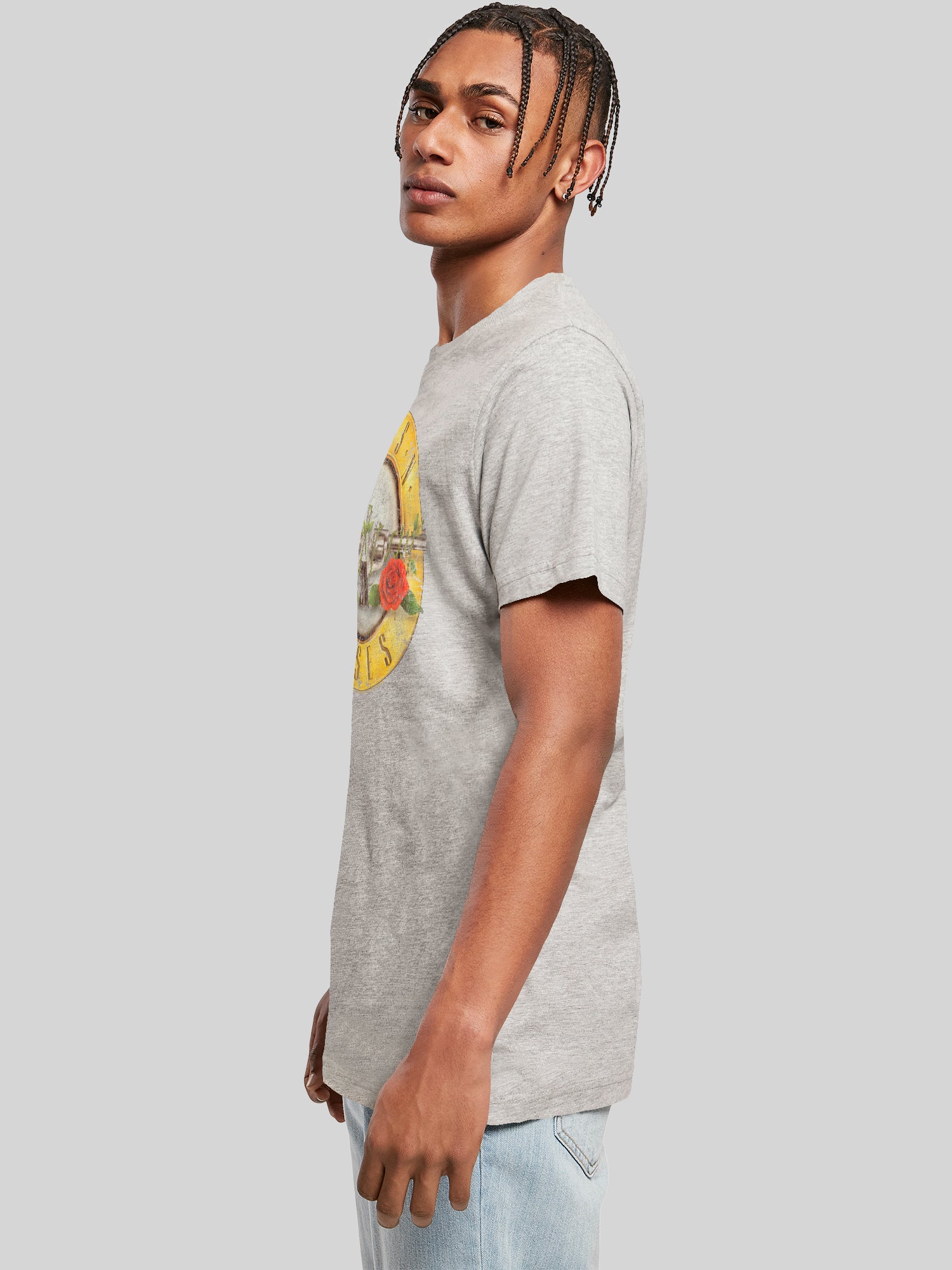 Guns 'n' Roses Vintage Bullet Logo with T-Shirt Round Neck