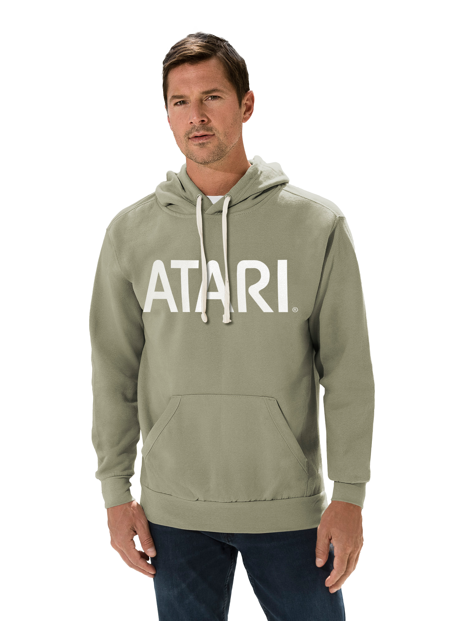 Atari Games White Retro Gaming mit Vintage Fleece Hood