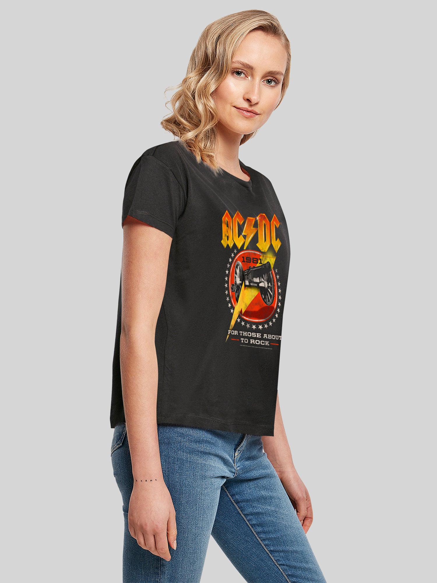AC / DC pour ceux qui sont sur le point de basculer 1981 T-shirt pour dames box