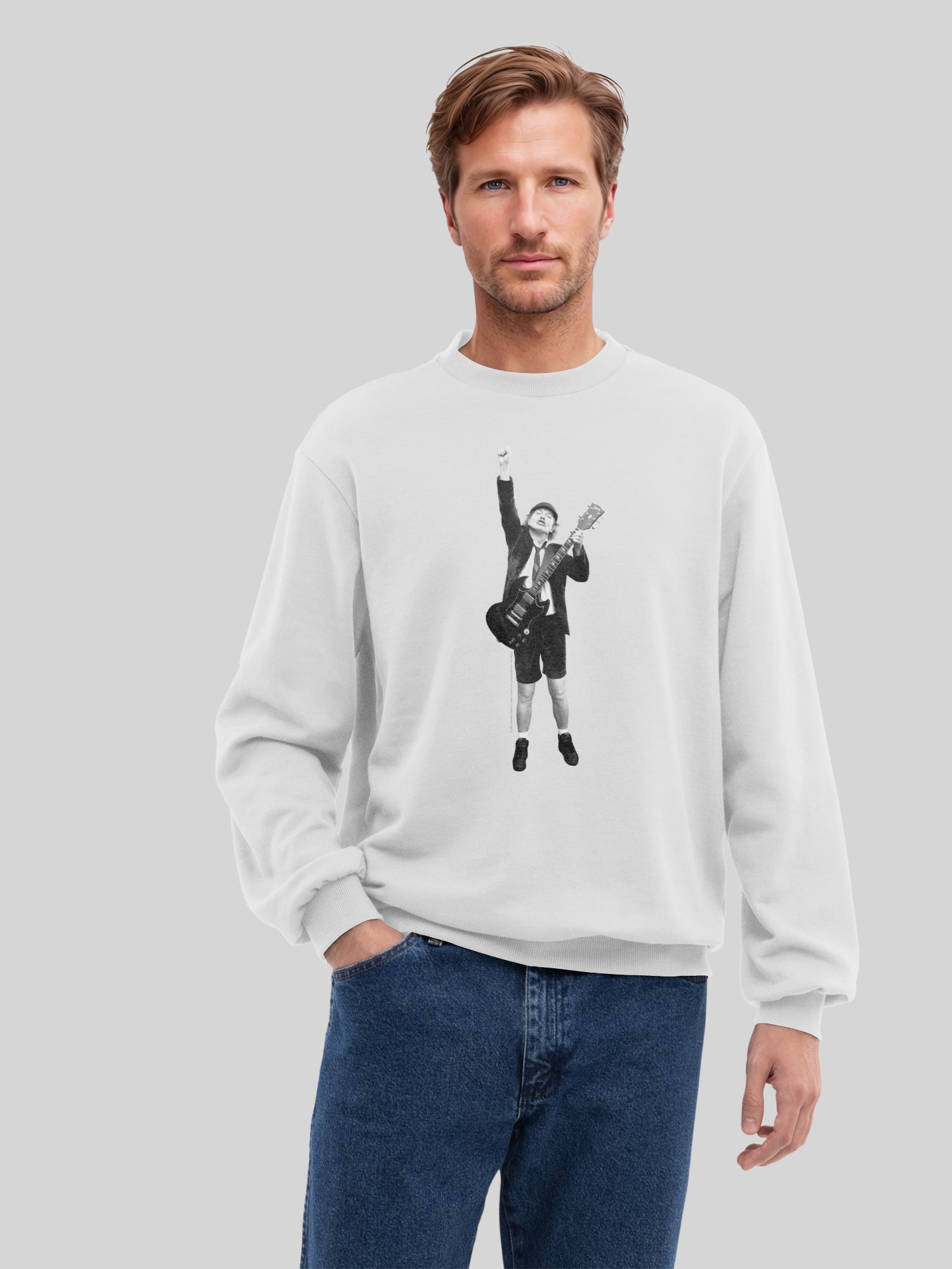 ACDC Angus Young Cutout Herren Sweatshirt