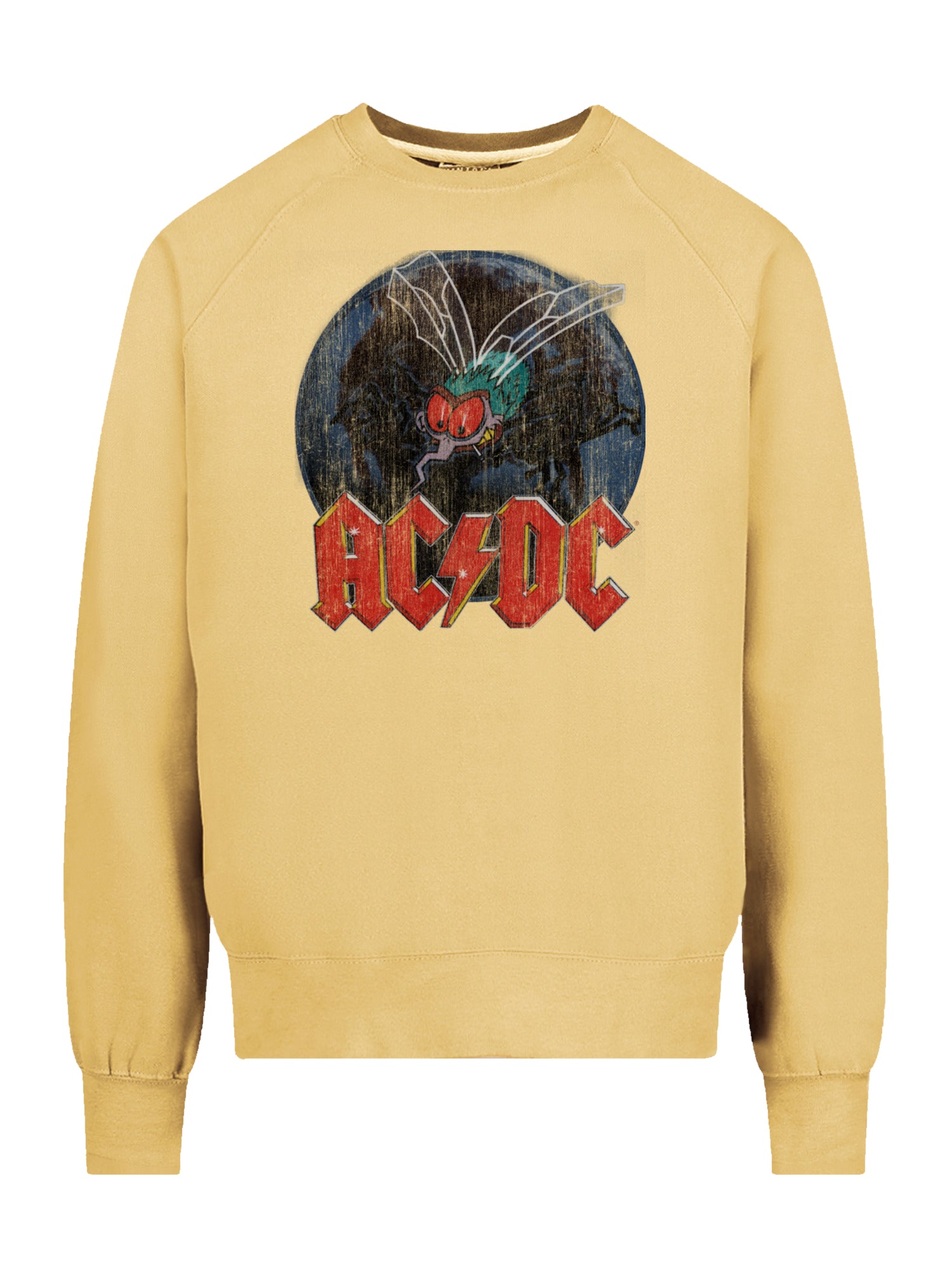 ACDC Fly On The Wall with Vintage Fleece Raglan Crew