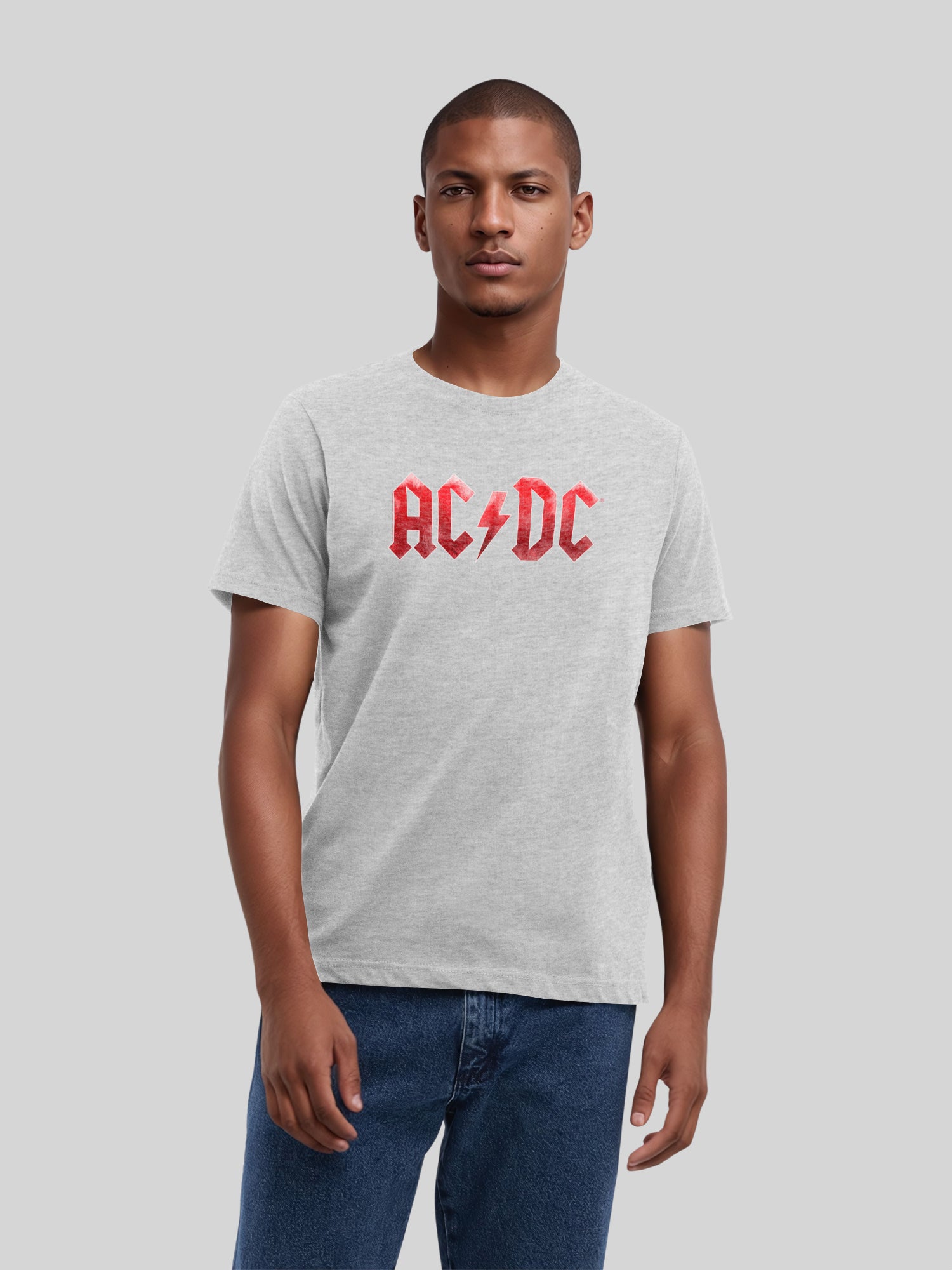 ACDC Red Ice Logotipo con Blanks True | Camiseta regular para hombres