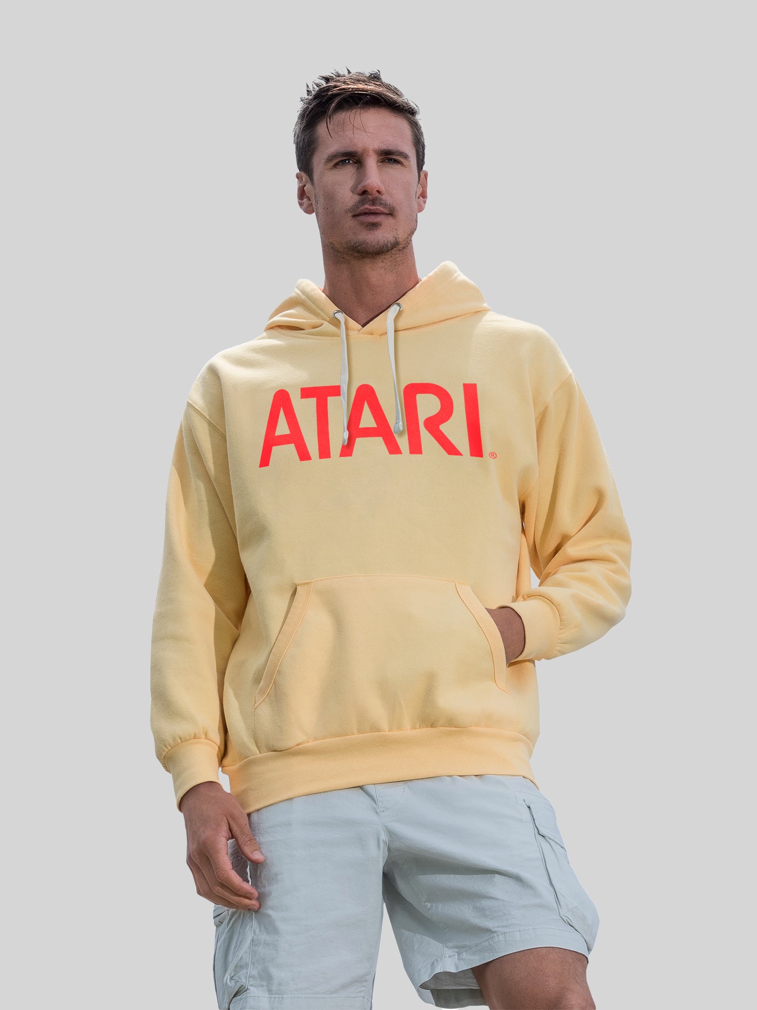 Atari Games Red Retro Gaming mit Vintage Fleece Hood