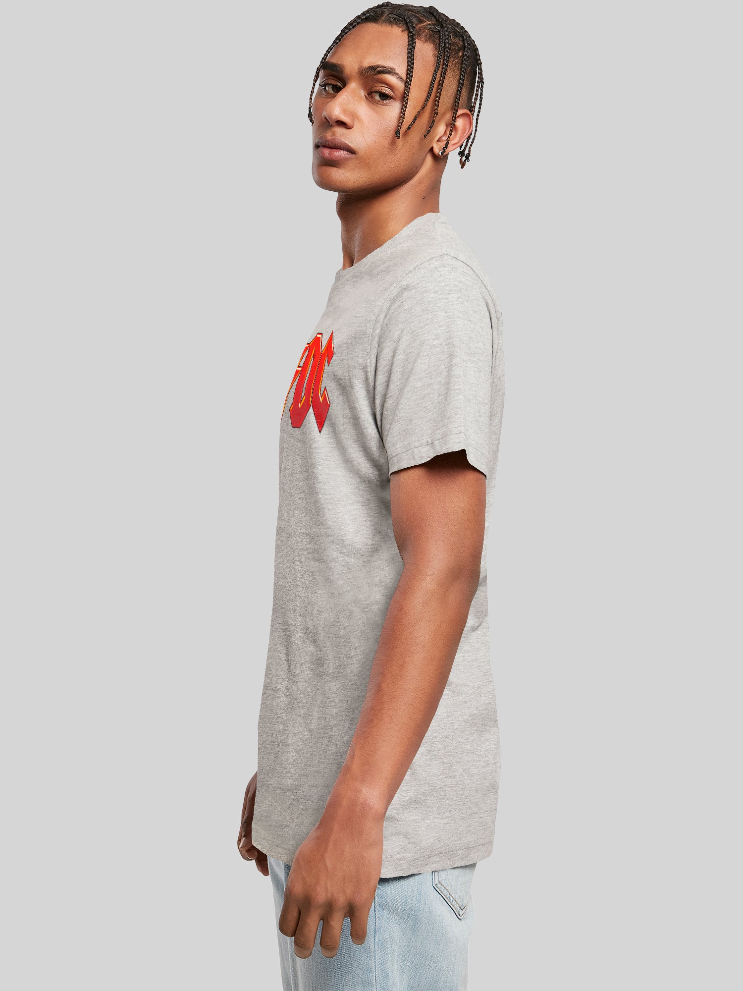 Dunkelrotes ACDC-Logo-T-Shirt