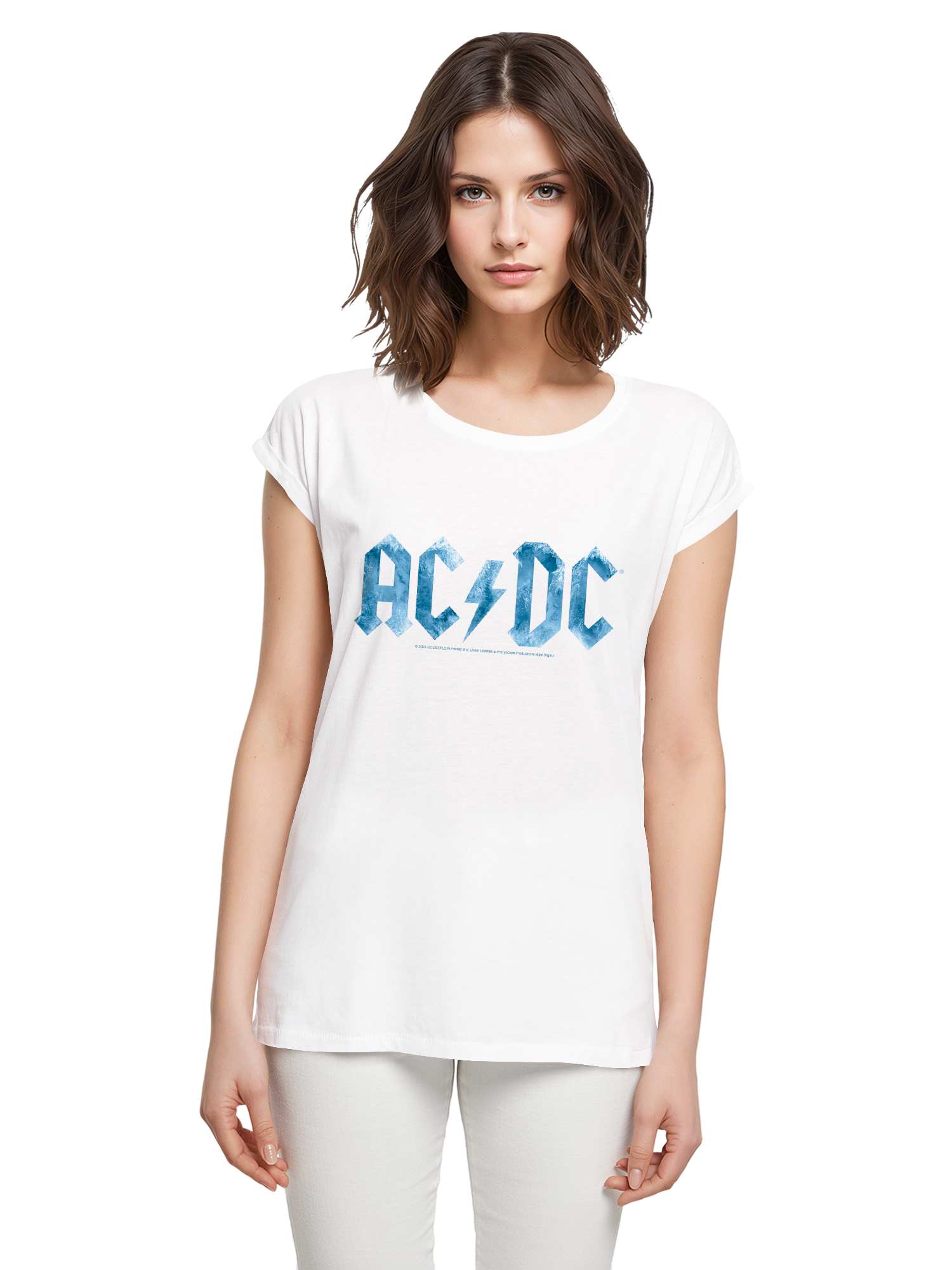 ACDC Blue Ice Logo Damen T-Shirt