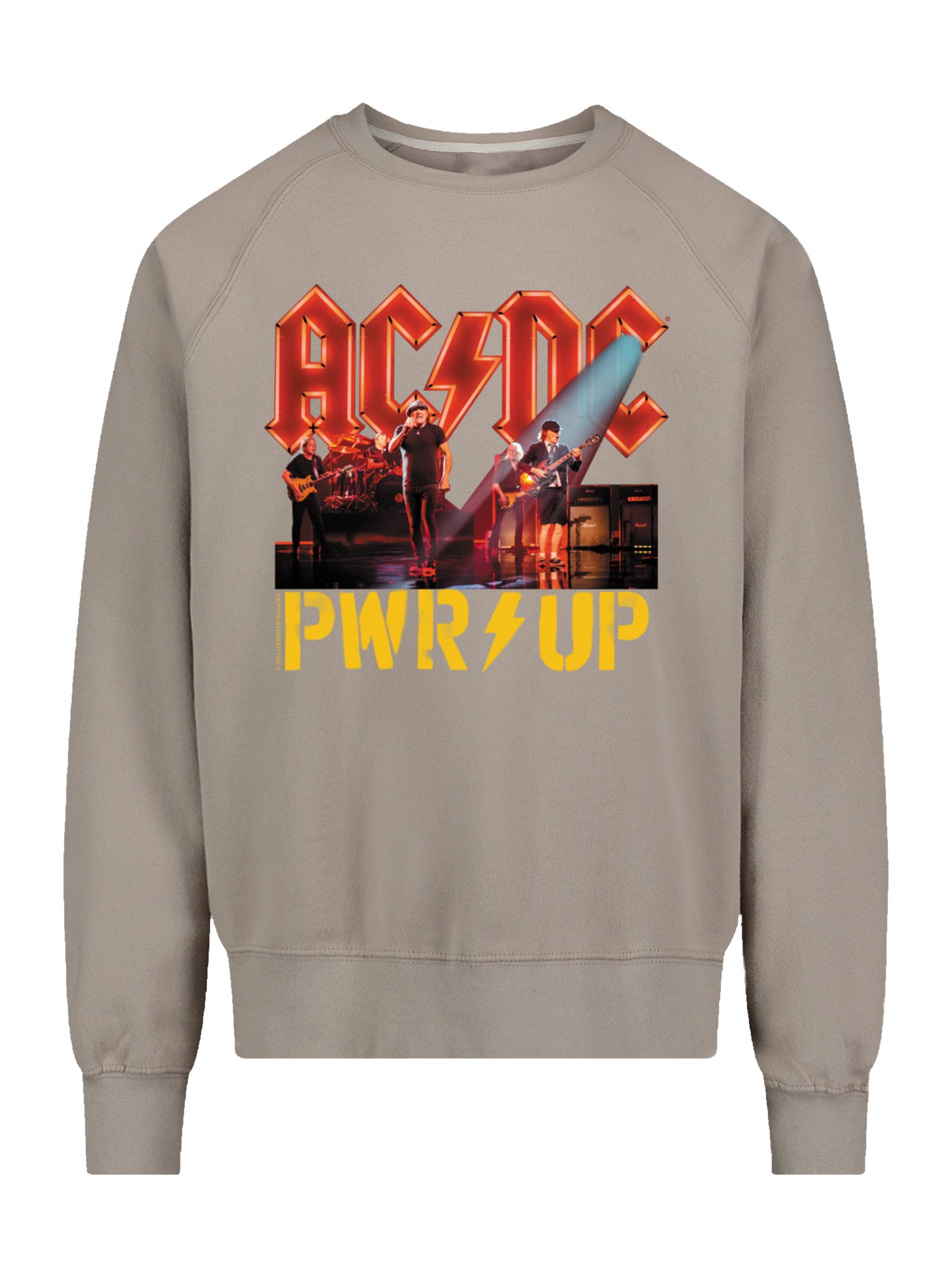 AC/DC PWRUP Stage Lights with Vintage Fleece Raglan Crew