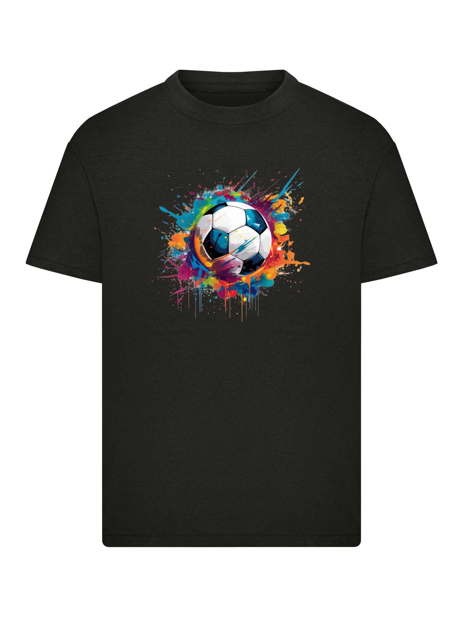 T-shirt pour enfants de ballon de football coloré