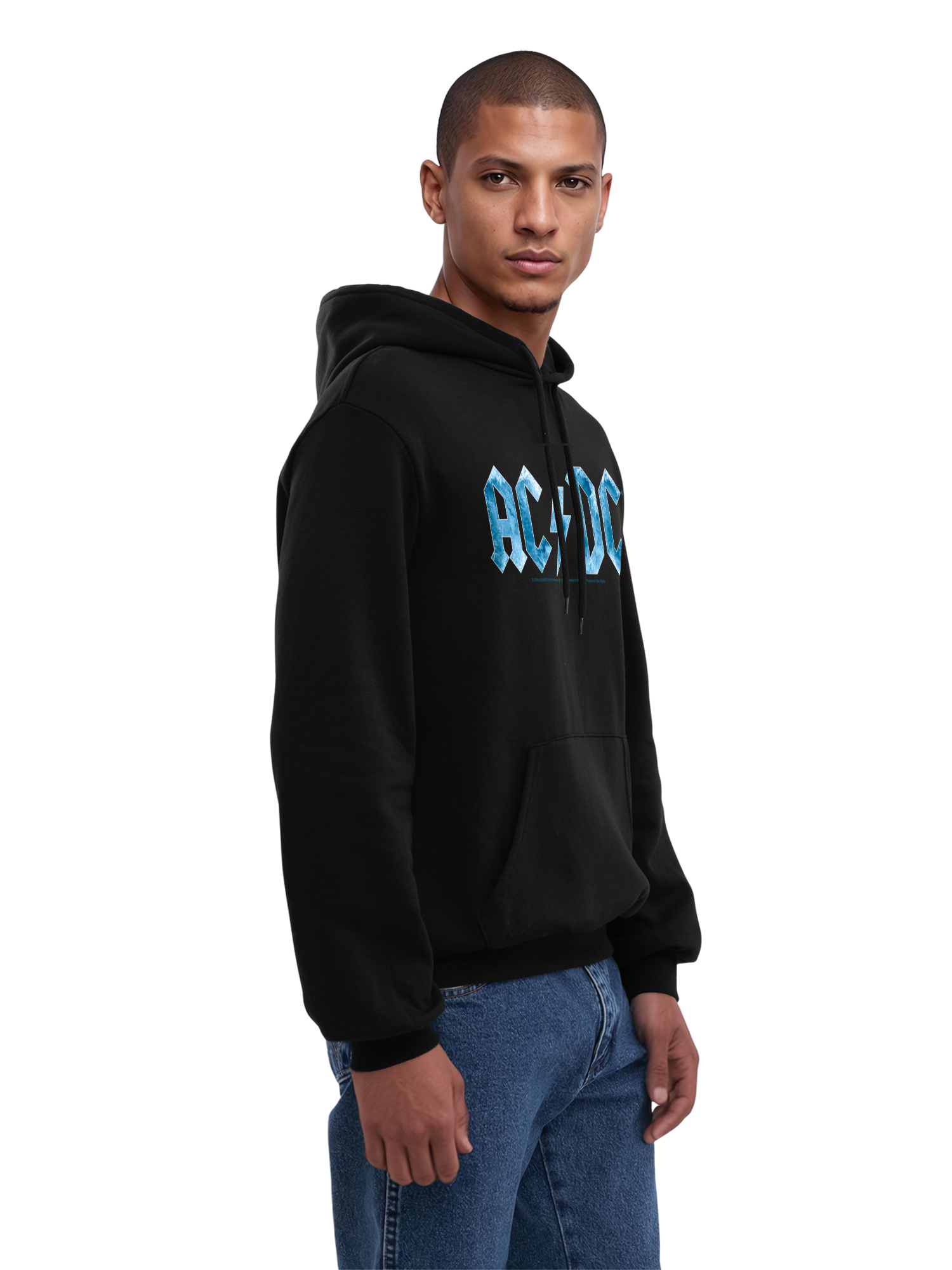 ACDC Blue Ice Logo Herren Hoodie