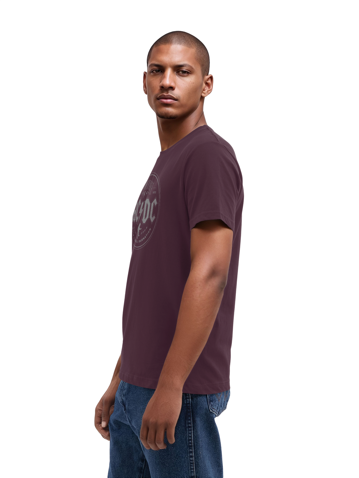 ACDC Rock N Roll Damnation with True Blanks | Mens Regular Tee