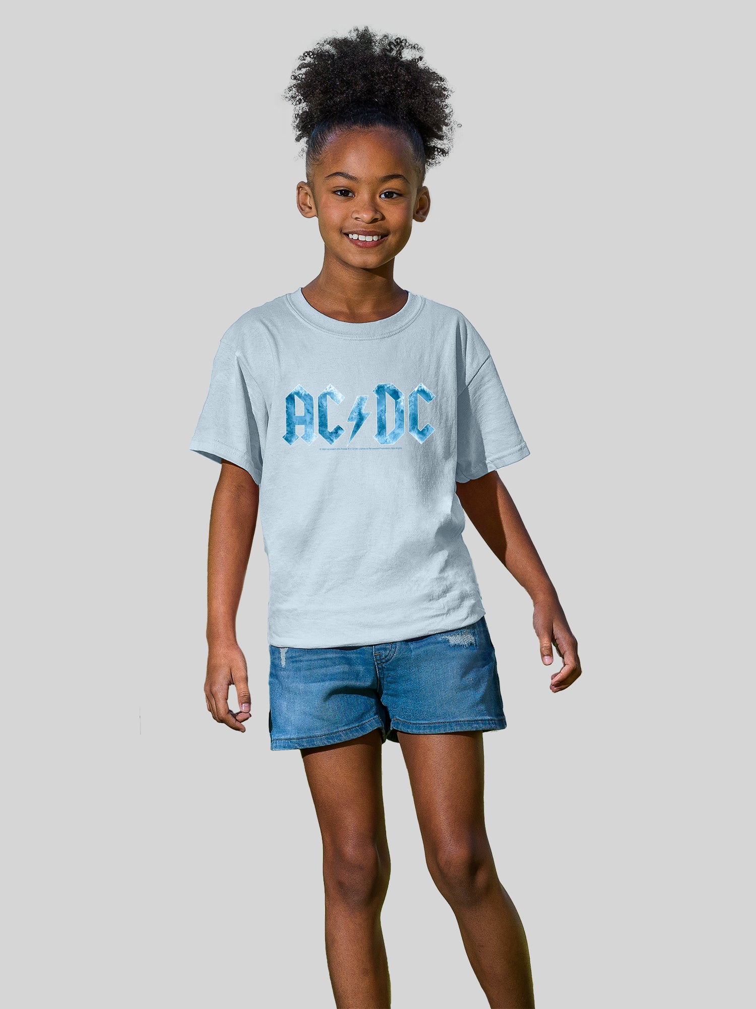 ACDC Blue Ice Logo with Youth Buddy Tee