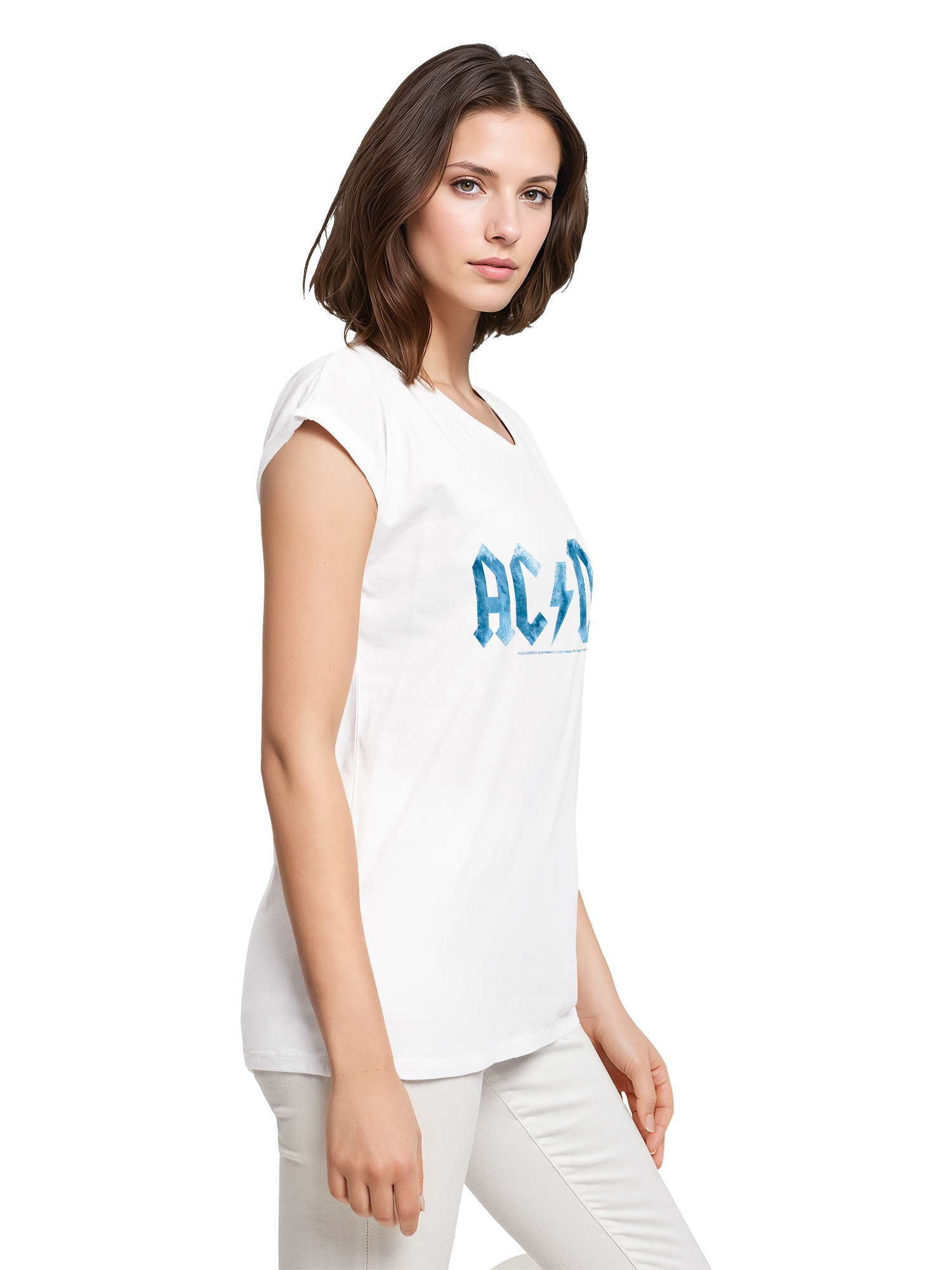 ACDC Blue Ice Logo Damen T-Shirt