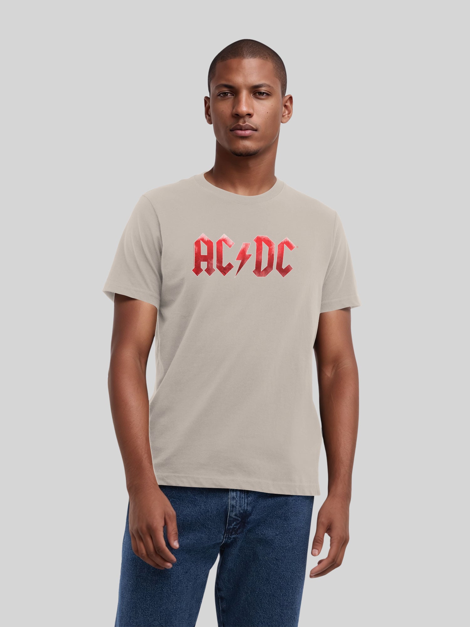 ACDC Red Ice Logotipo con Blanks True | Camiseta regular para hombres