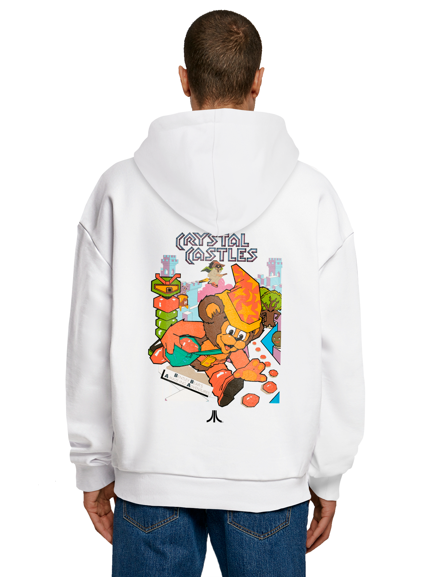 Atari Crystal Castles Retro Gaming and Atari Crystal Castles Bear with Ultra Heavy Hoody