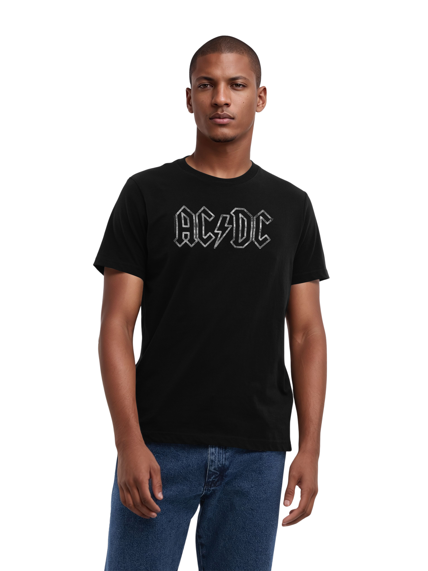 T-shirt organique de logo Jagged AC / DC