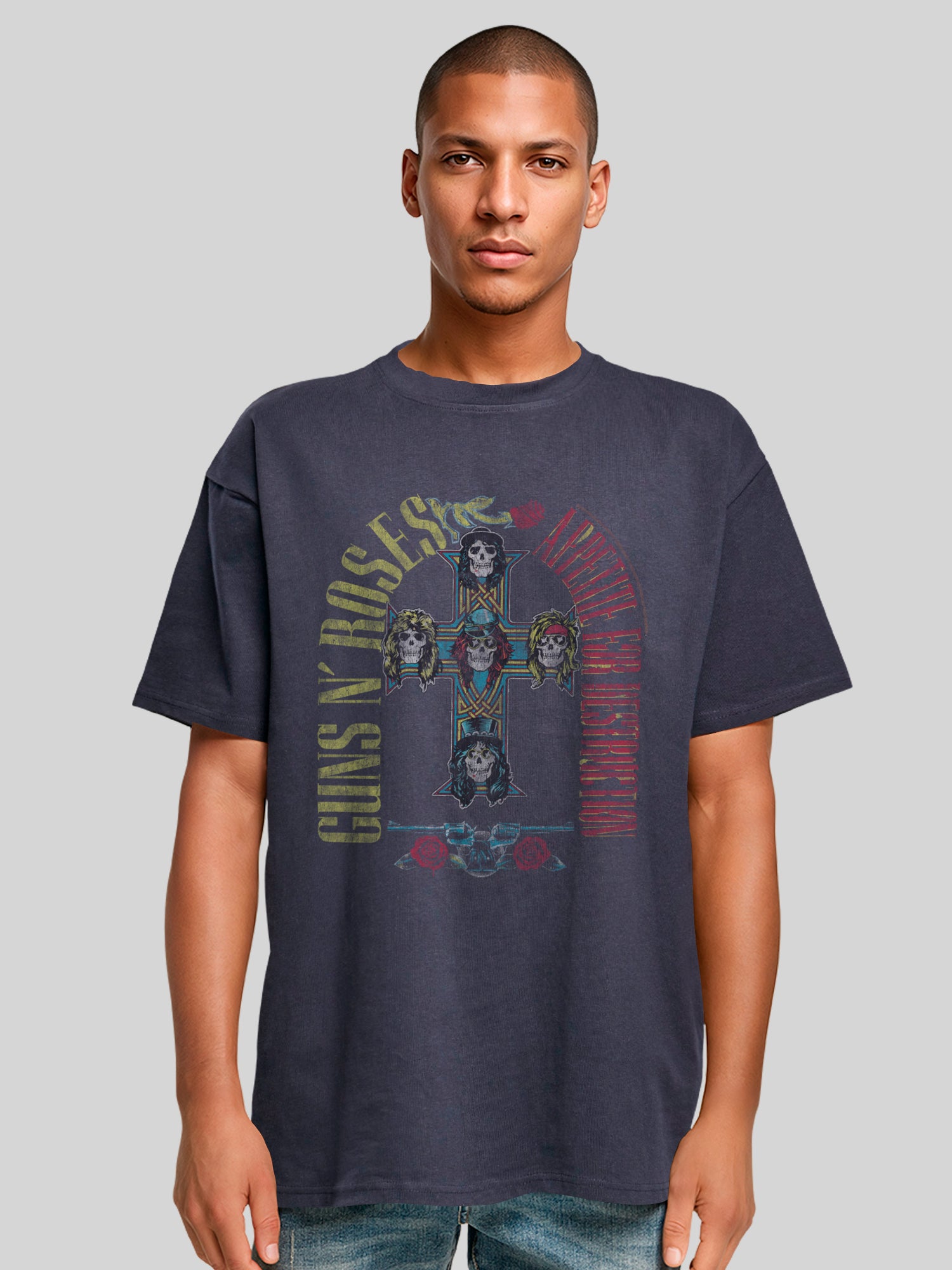 Guns N 'Roses 1988 Tour | Camiseta pesada de gran tamaño