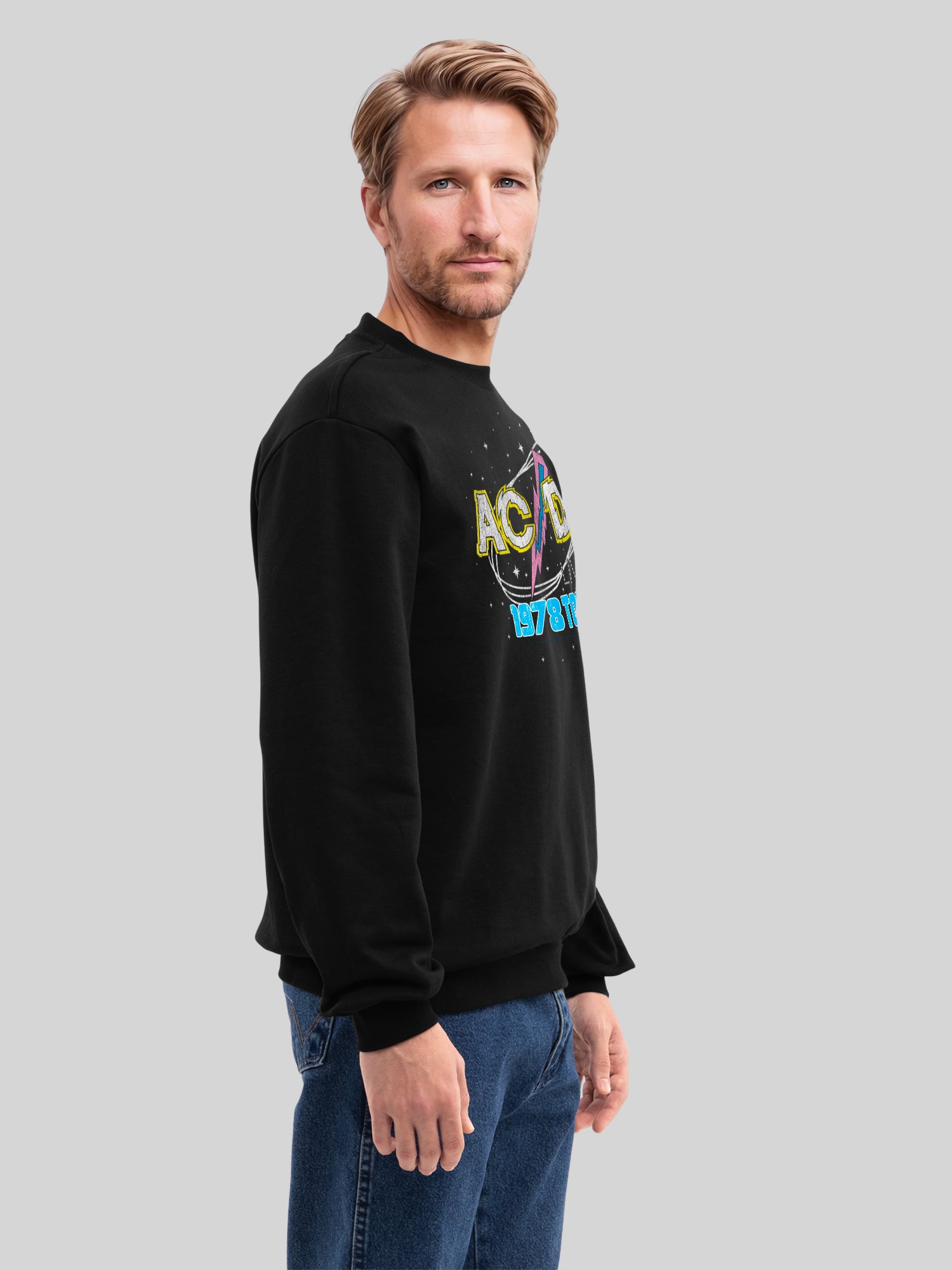 ACDC 1981 Visite en direct avec True Blanks | Pull régulier pour hommes