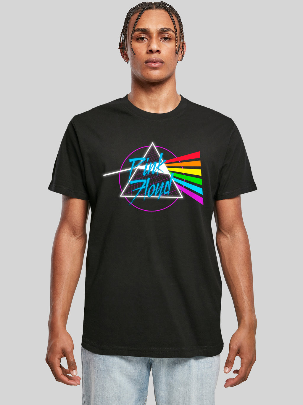Pink Floyd Neon Dark Side T-Shirt Round Neck