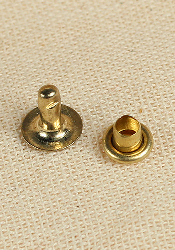 Hollow Rivet Ø5,8 x 6,5 mm Iron/Brass