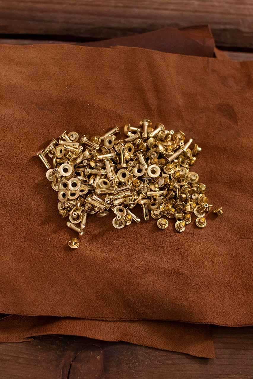 Hollow Rivet KØ7,0 x L11,5 mm Iron/Brass