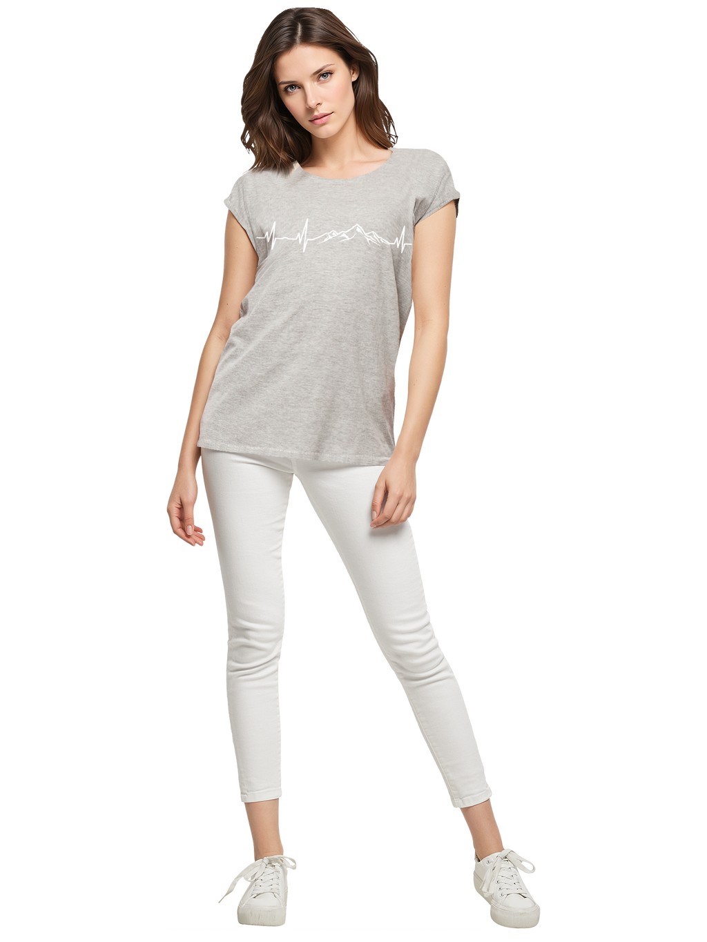 Berg Herzschlag Damen T-Shirt