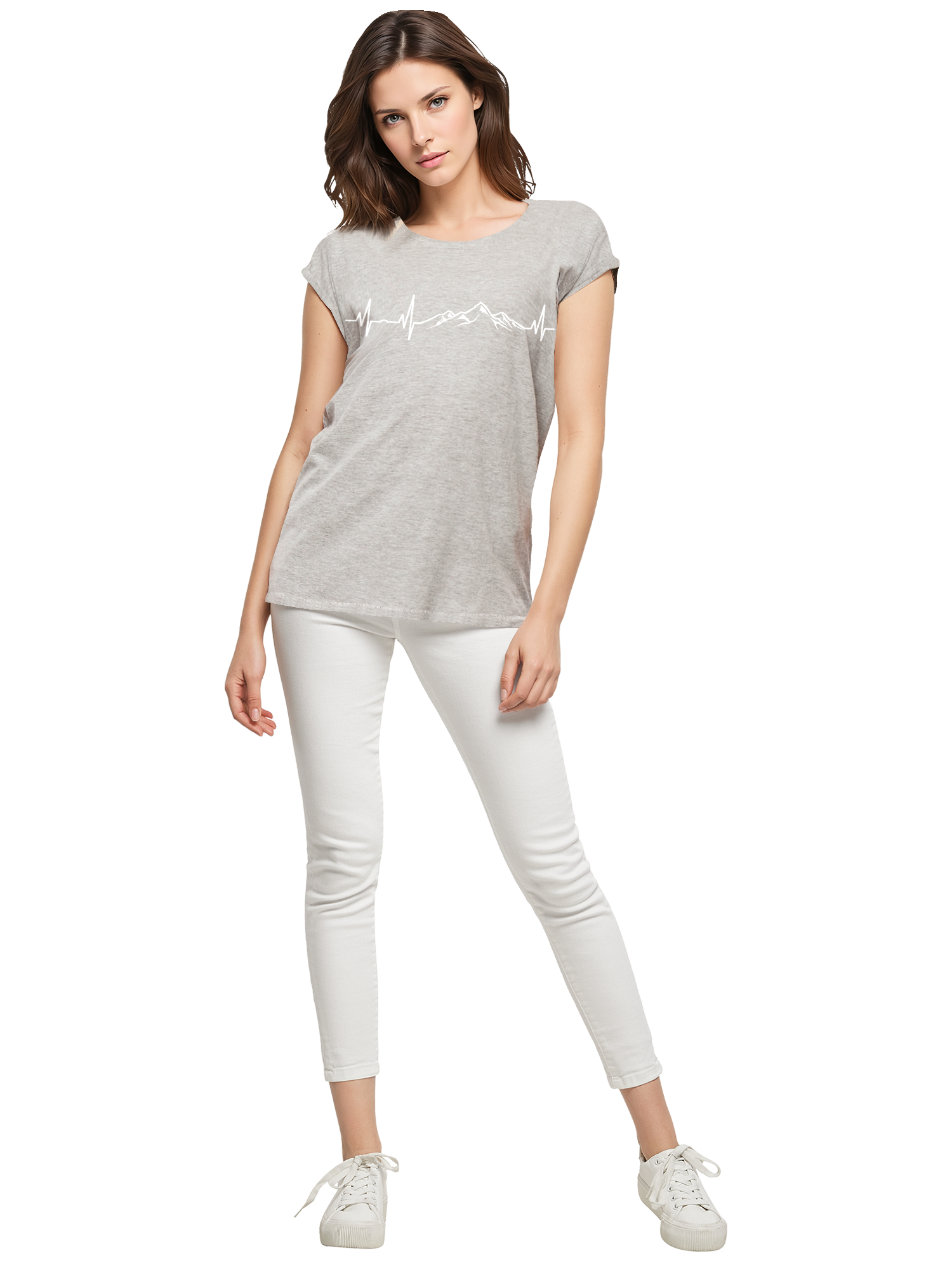 Berg Herzschlag Damen T-Shirt