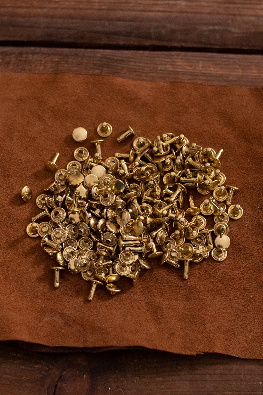 Remache hueco KØ9,2 x L9,2 mm Hierro/Brass