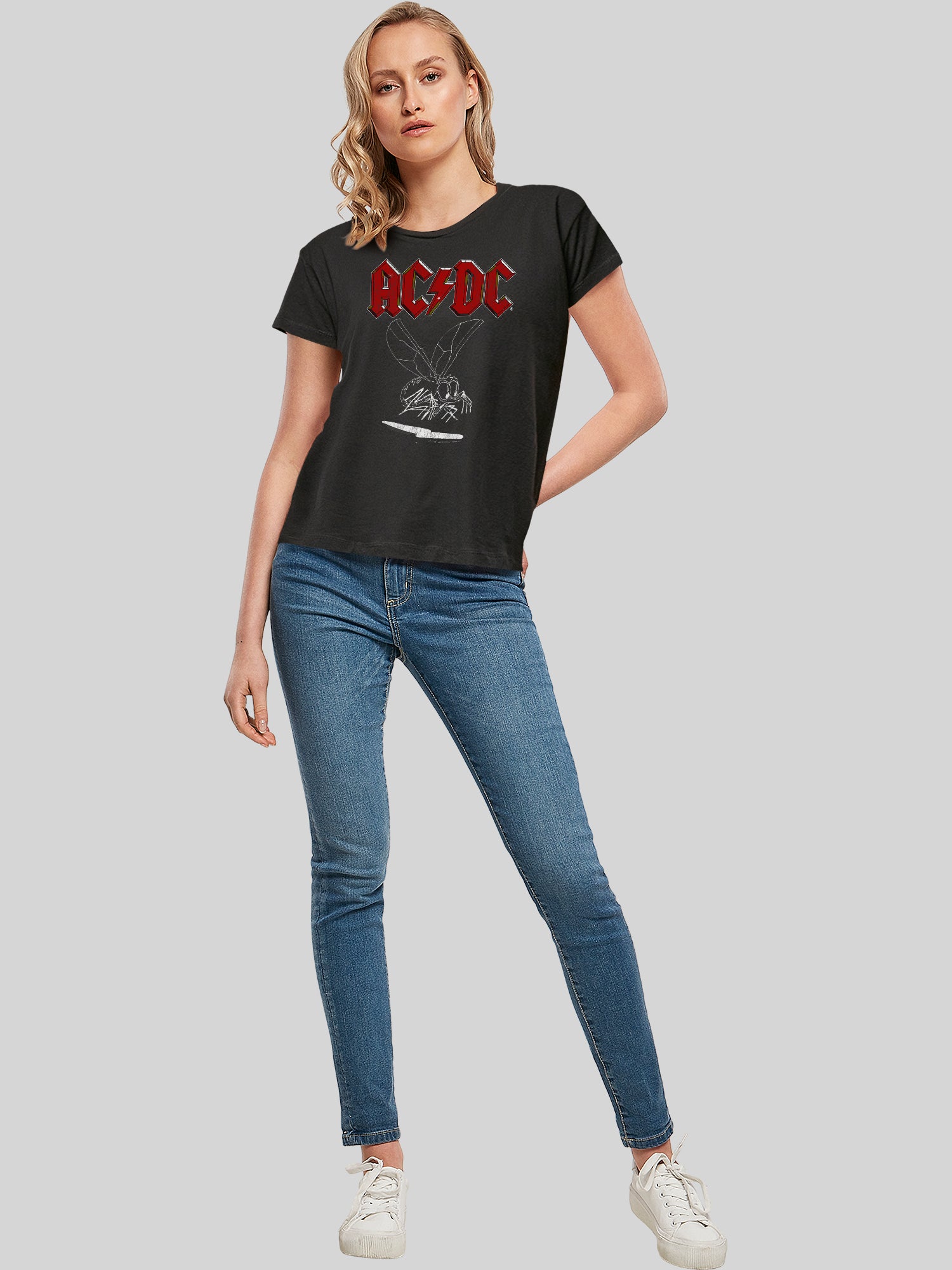 T-shirt AC / DC Fly on the Wall 1985 Ladies Box