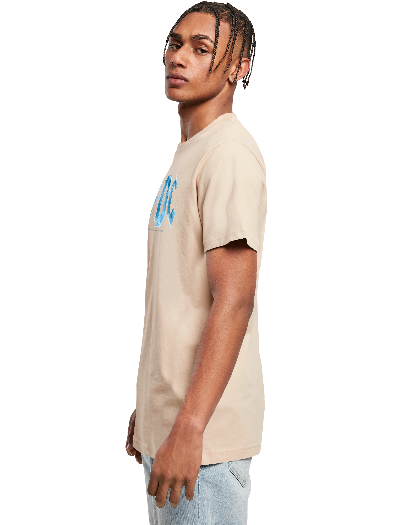 ACDC Blue Ice Logo T-shirt Round Cou