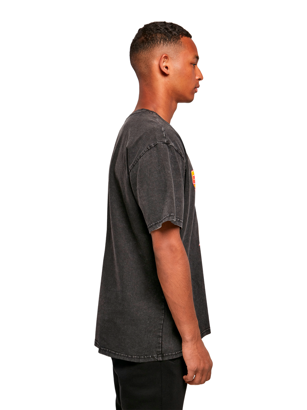 Missile Command Triple Shot Atari Retro Gaming with Acid Washed Heavy Oversize Tee