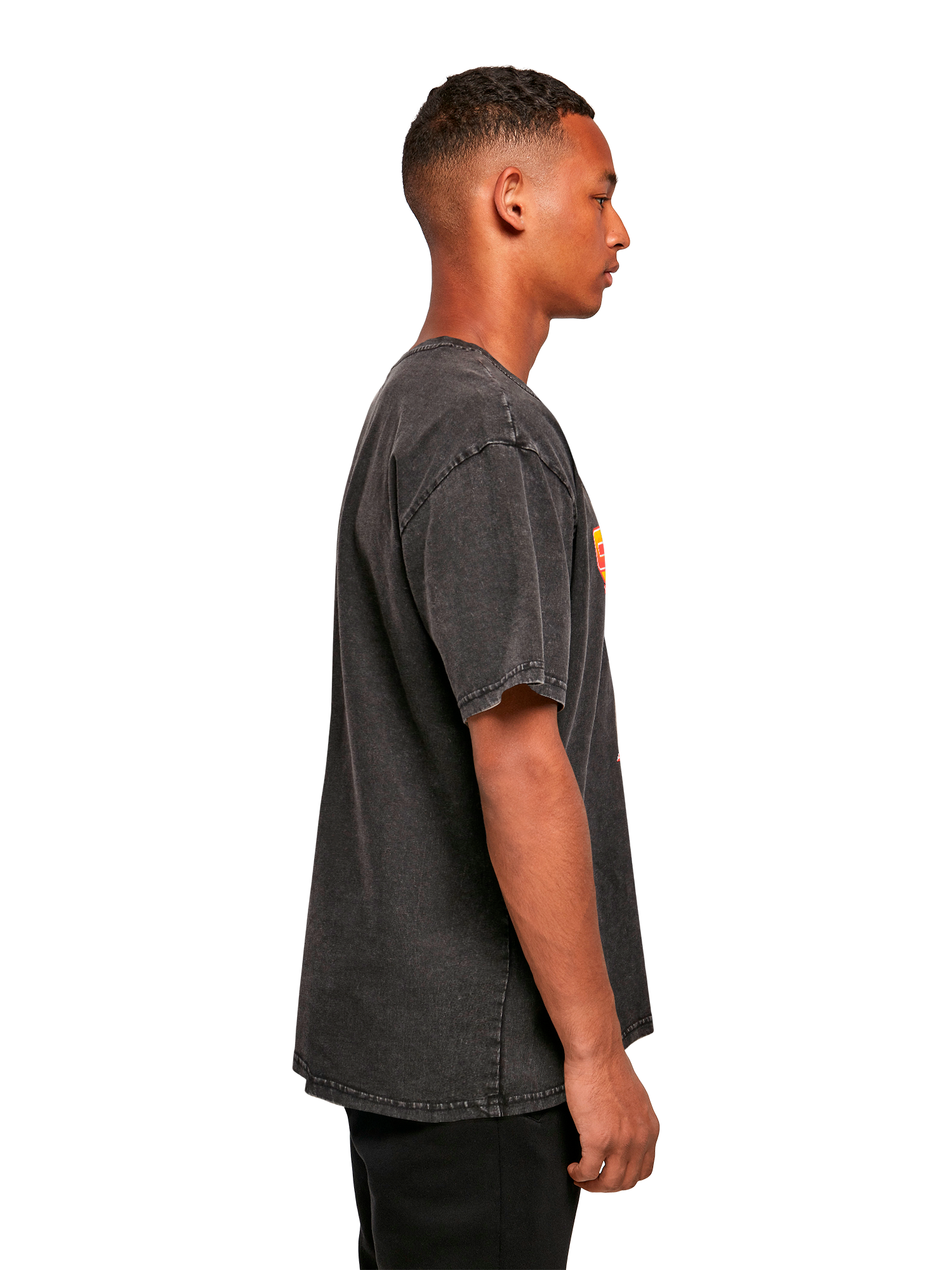 Missile Command Triple Shot Atari Retro Gaming with Acid Washed Heavy Oversize Tee