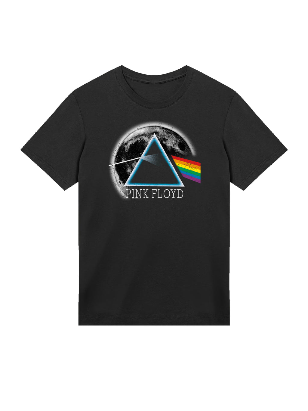 Pink Floyd Dark Side of The Moon Distressed Moon with True Blanks | Mens Regular Tee